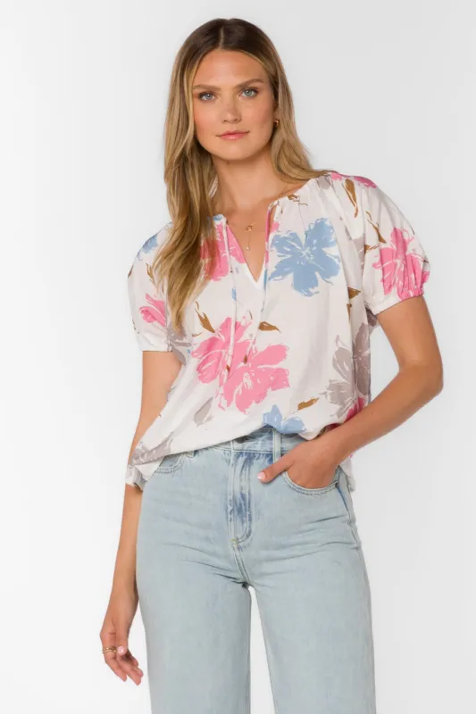 Katelyn Floral Splash Blouse sold by Velvet Heart