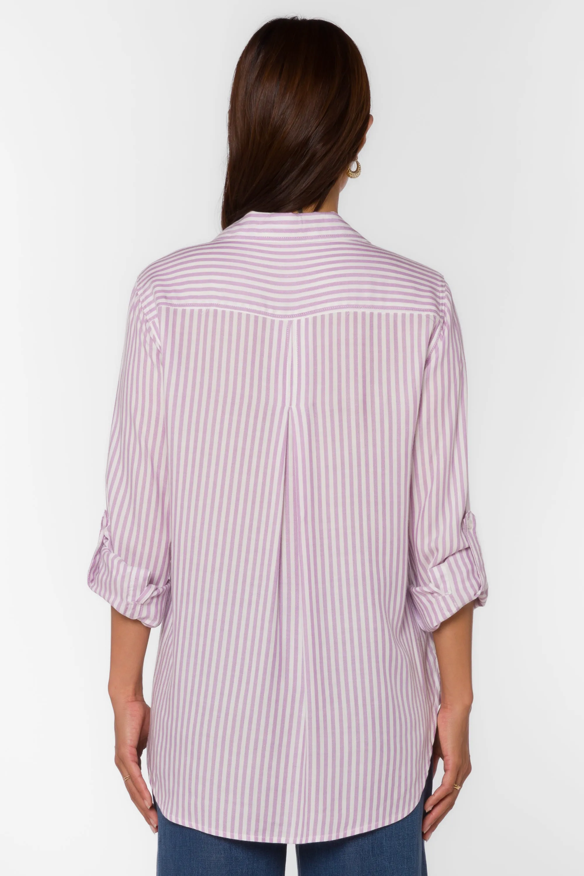 Elisa Lavender Striped Shirt sold by Velvet Heart product image thumbnail 4