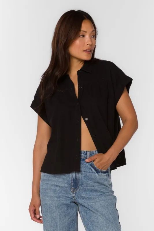 Xander Black Shirt sold by Velvet Heart