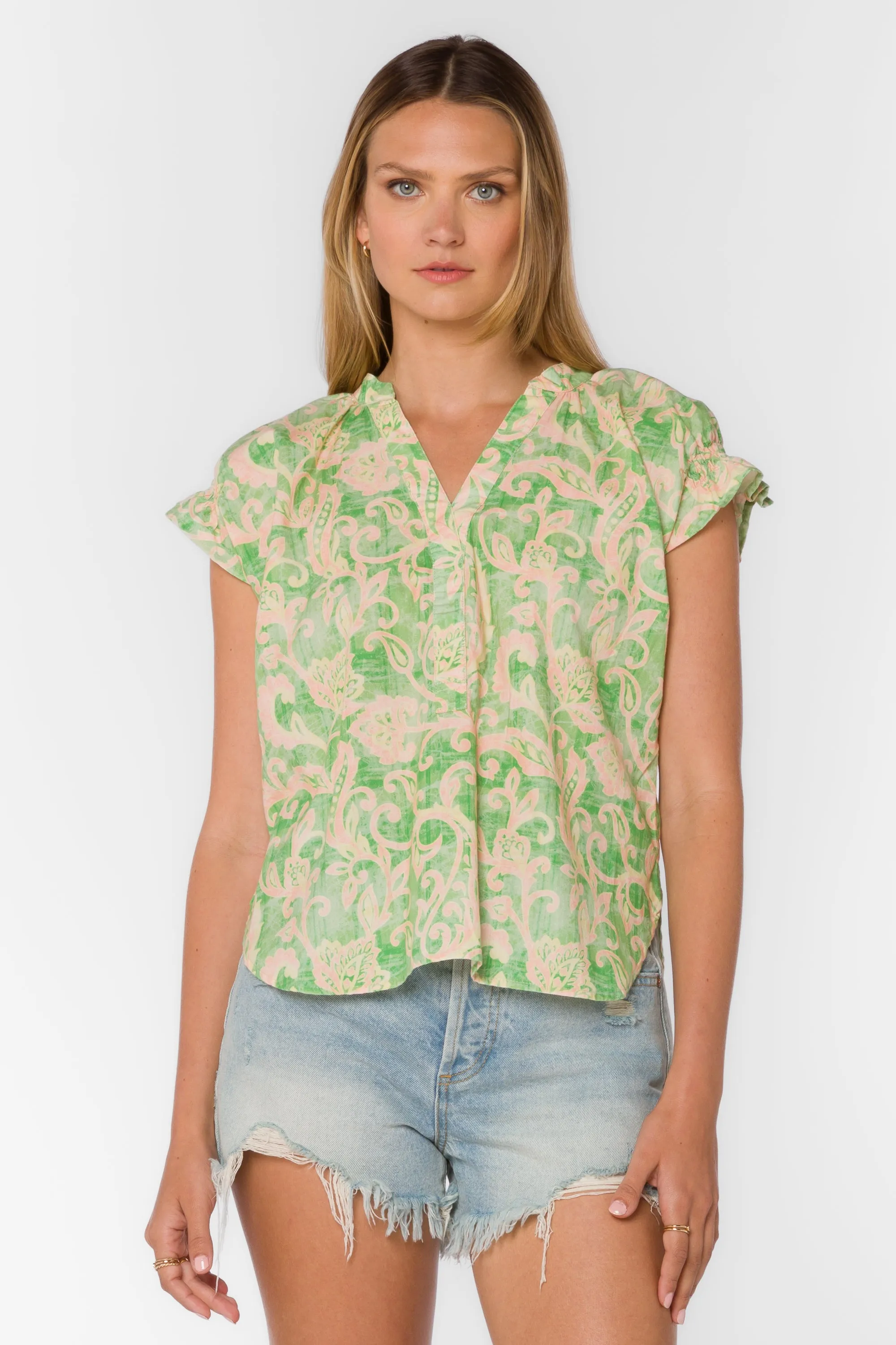 Avery Jacobean Floral Top sold by Velvet Heart product image thumbnail 3