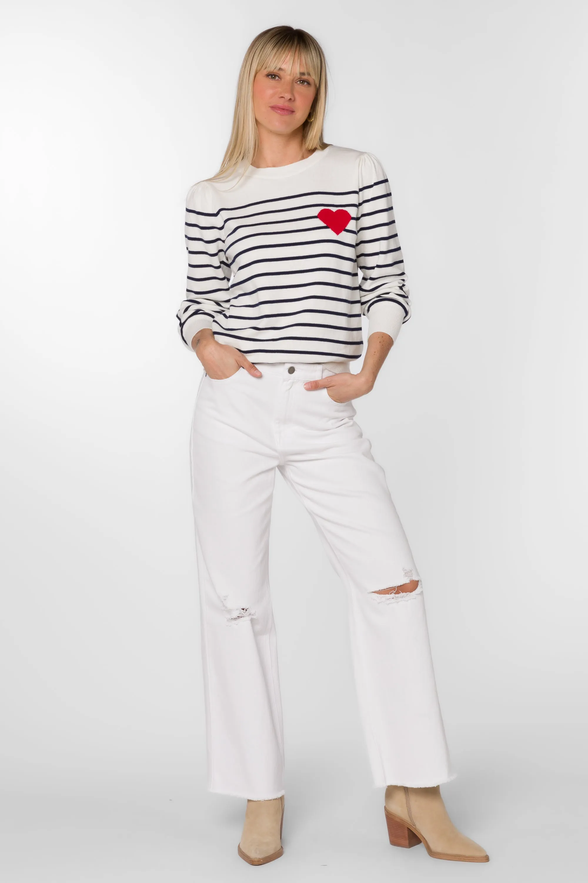 Serissa Navy Stripe Sweater sold by Velvet Heart product image thumbnail 3