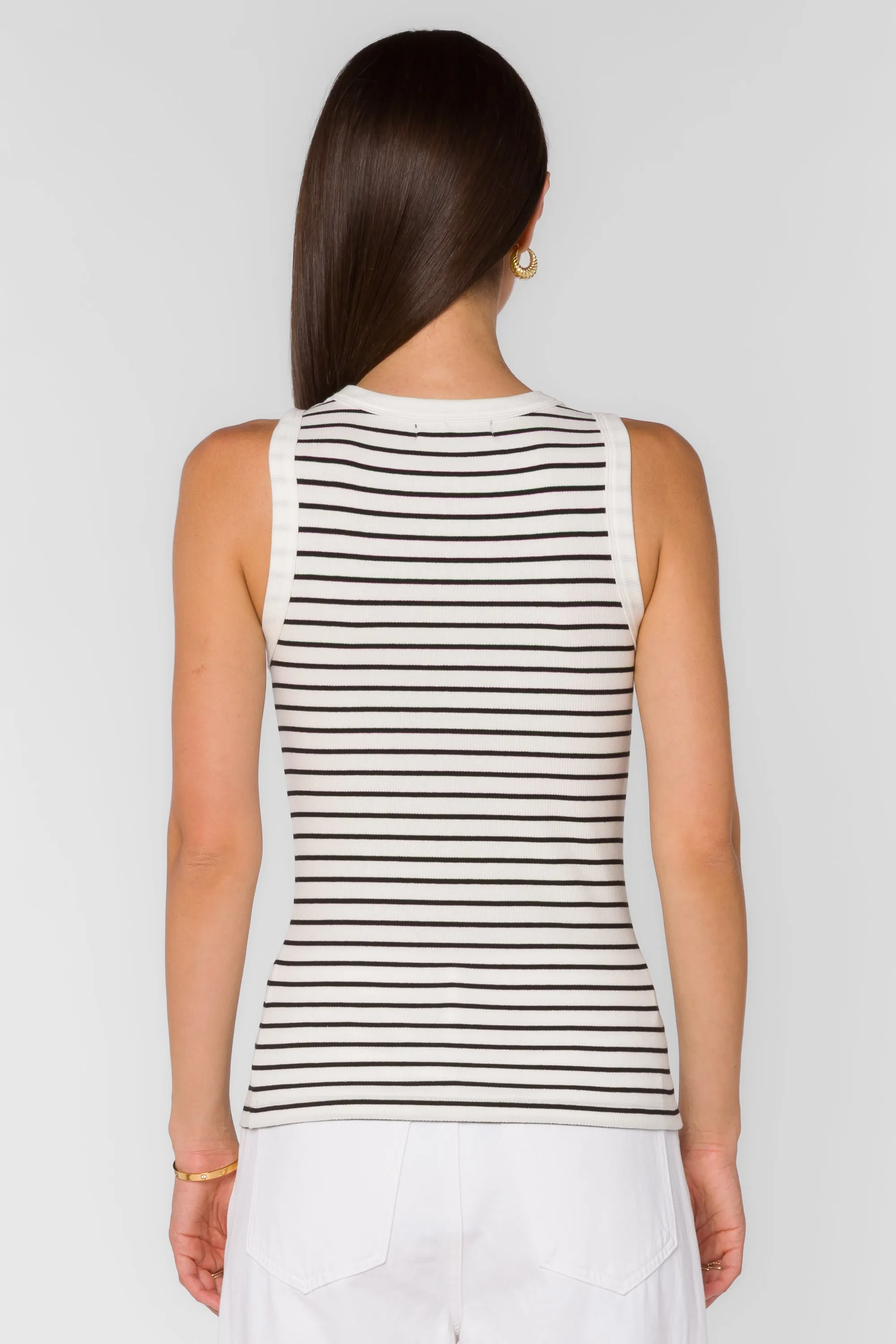 Deryl Black Stripe Tank sold by Velvet Heart product image thumbnail 4