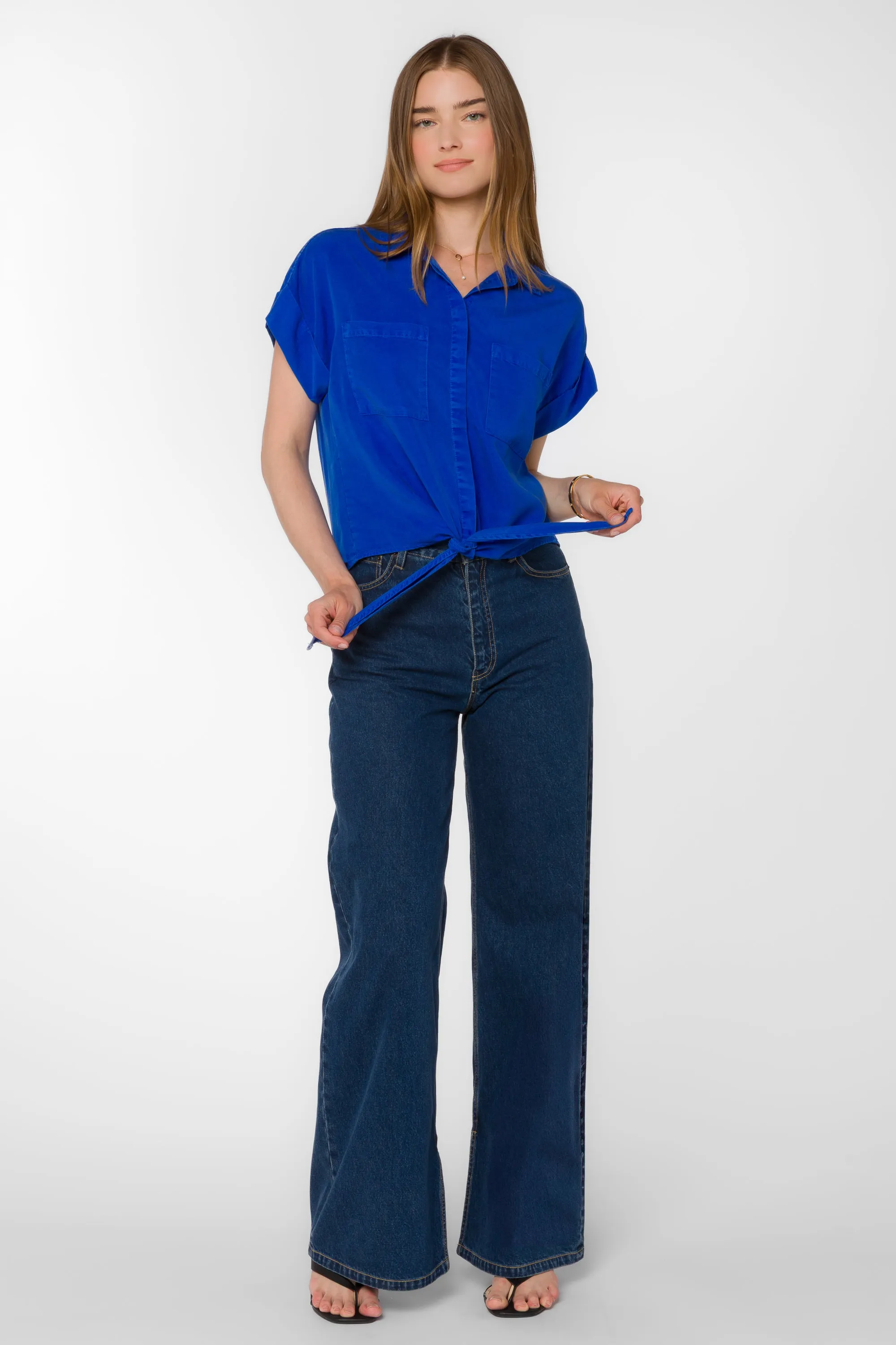 Zuria Marine Blue Shirt sold by Velvet Heart product image thumbnail 2