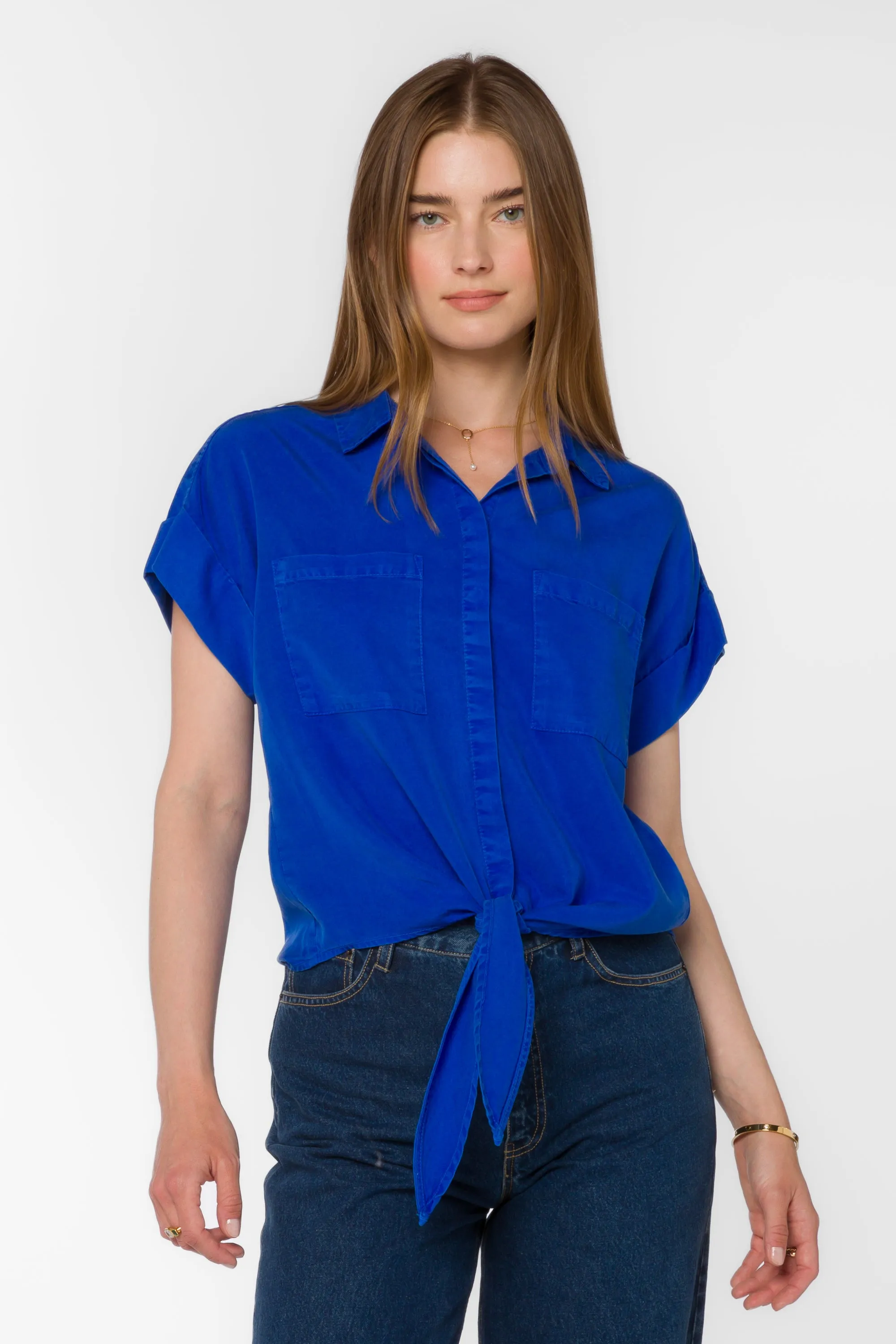 Zuria Marine Blue Shirt sold by Velvet Heart product image thumbnail 3