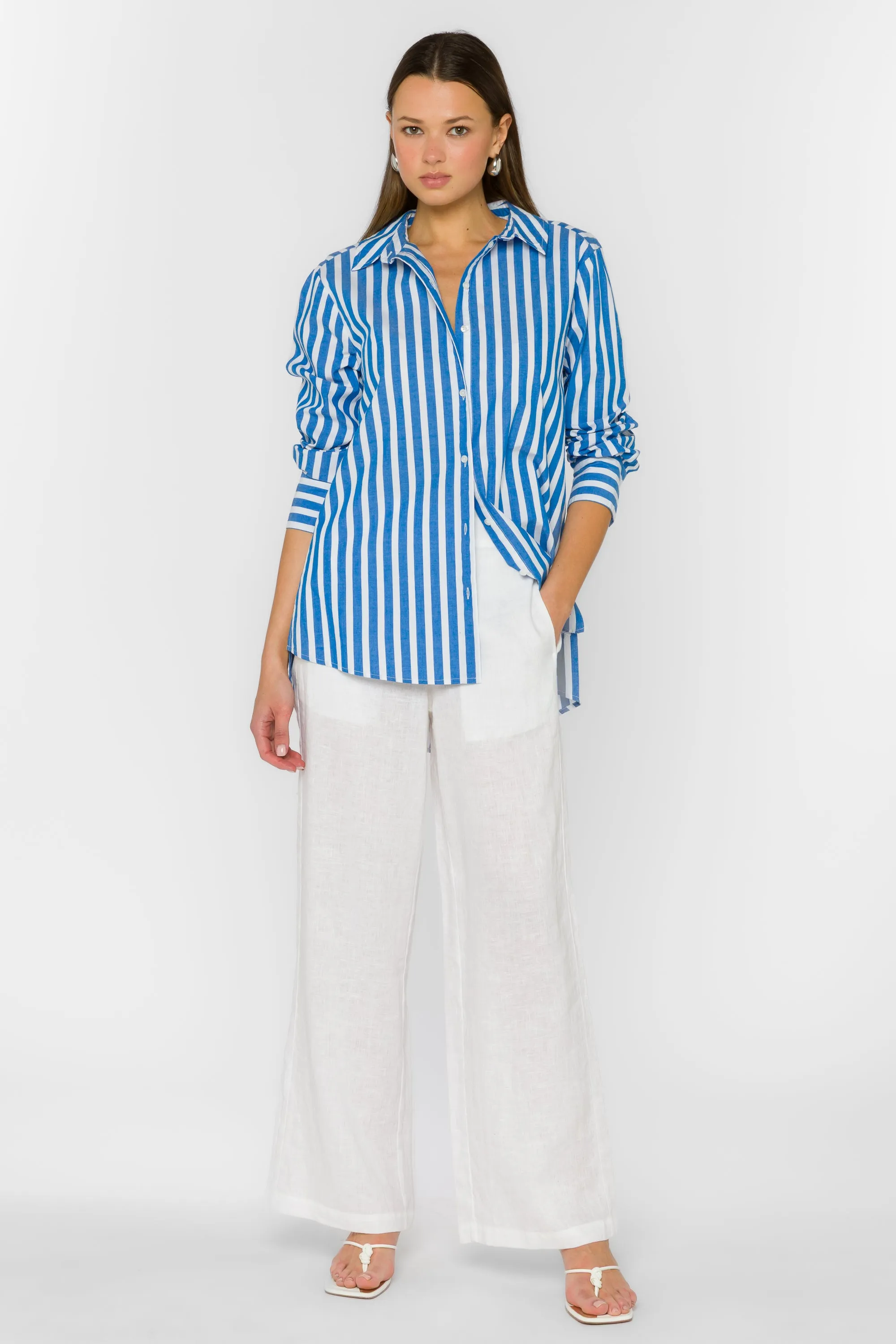 Westerly Blue White Stripe Shirt sold by Velvet Heart product image thumbnail 3