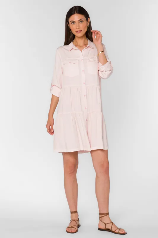 Bree Pink Mist Dress sold by Velvet Heart