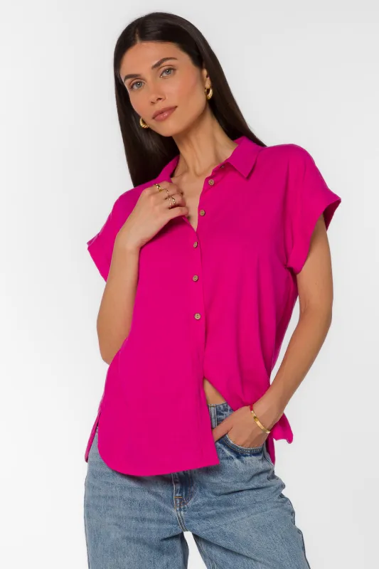 Ilene Fuchsia Flambe Shirt sold by Velvet Heart