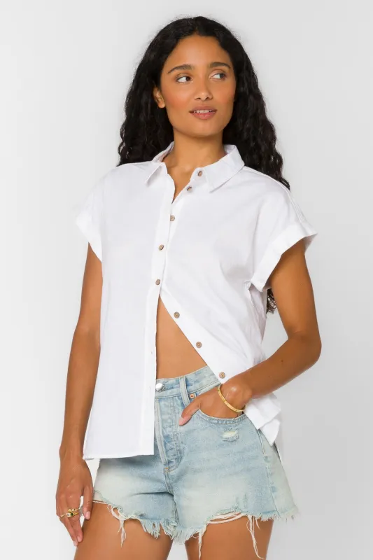 Ilene Optic White Shirt sold by Velvet Heart