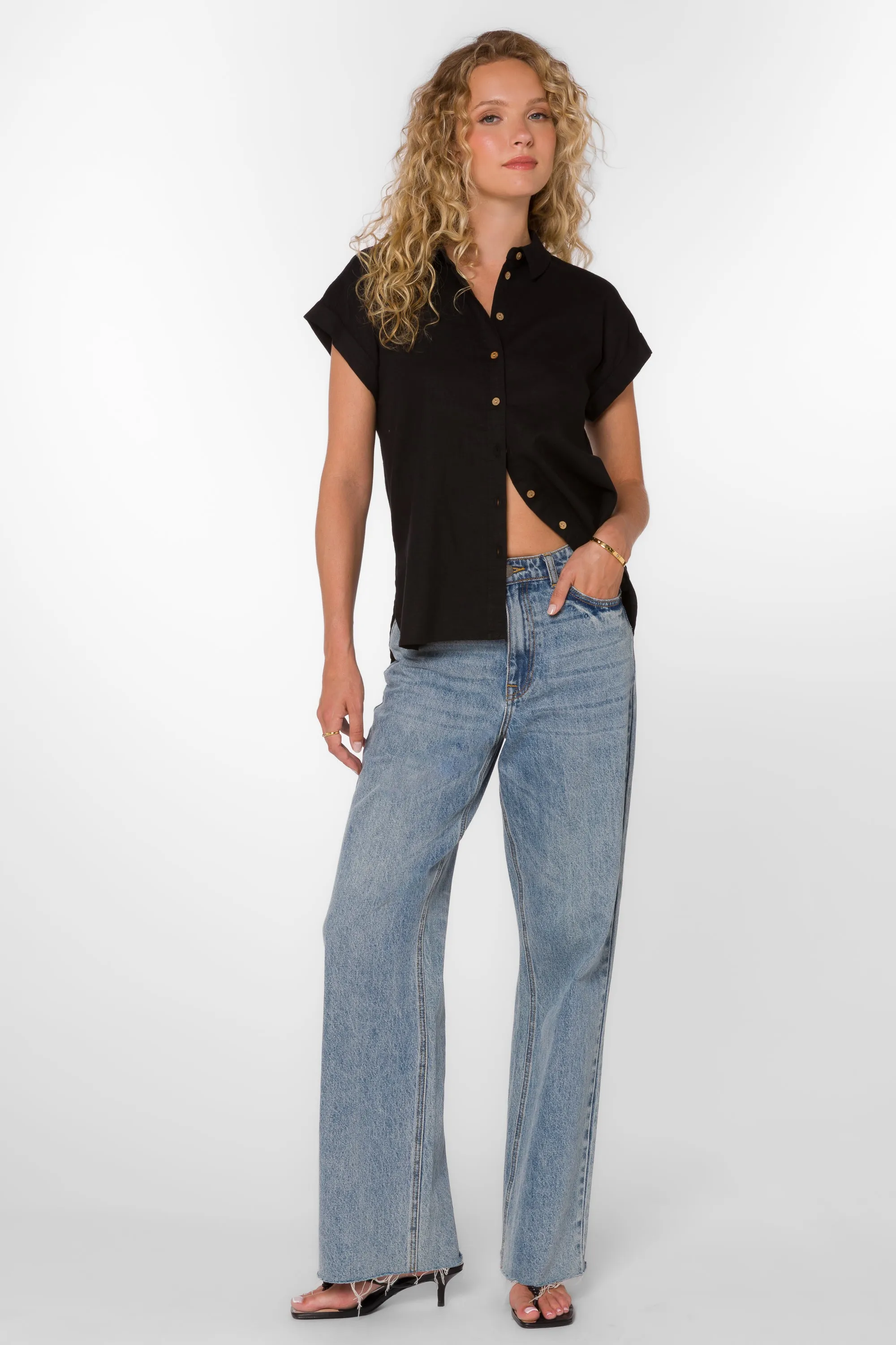 Ilene Black Shirt sold by Velvet Heart product image thumbnail 2