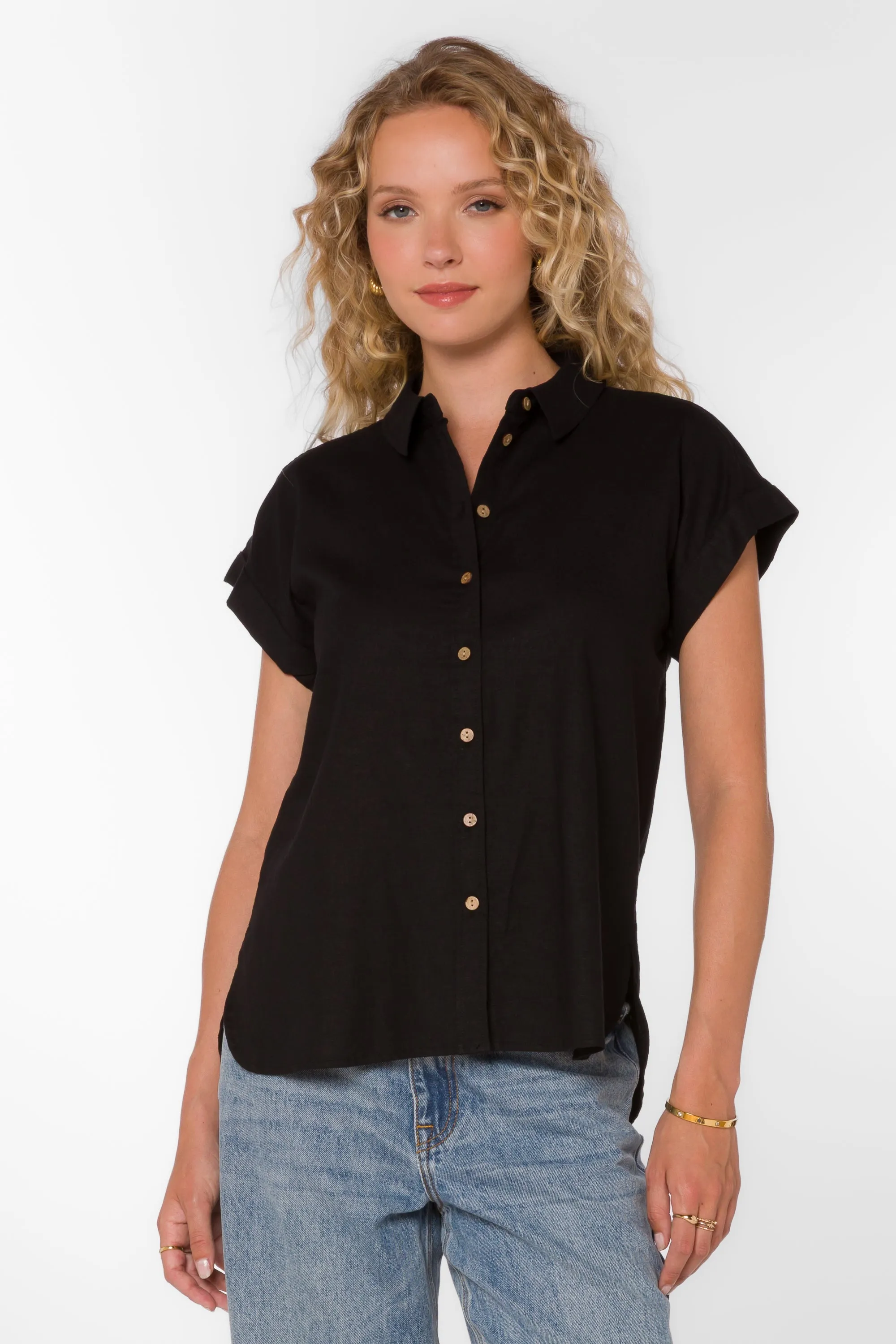 Ilene Black Shirt sold by Velvet Heart product image thumbnail 3