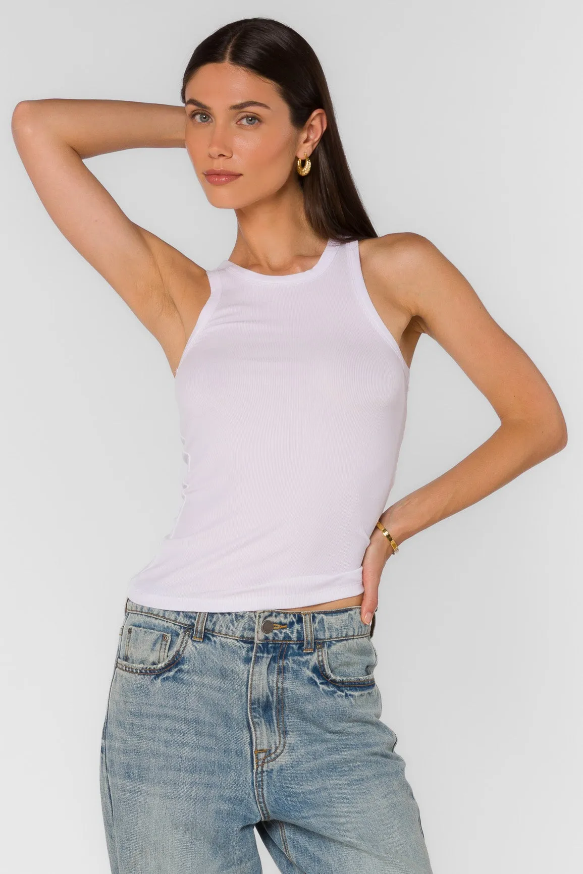 Lindy Optic White Tank sold by Velvet Heart