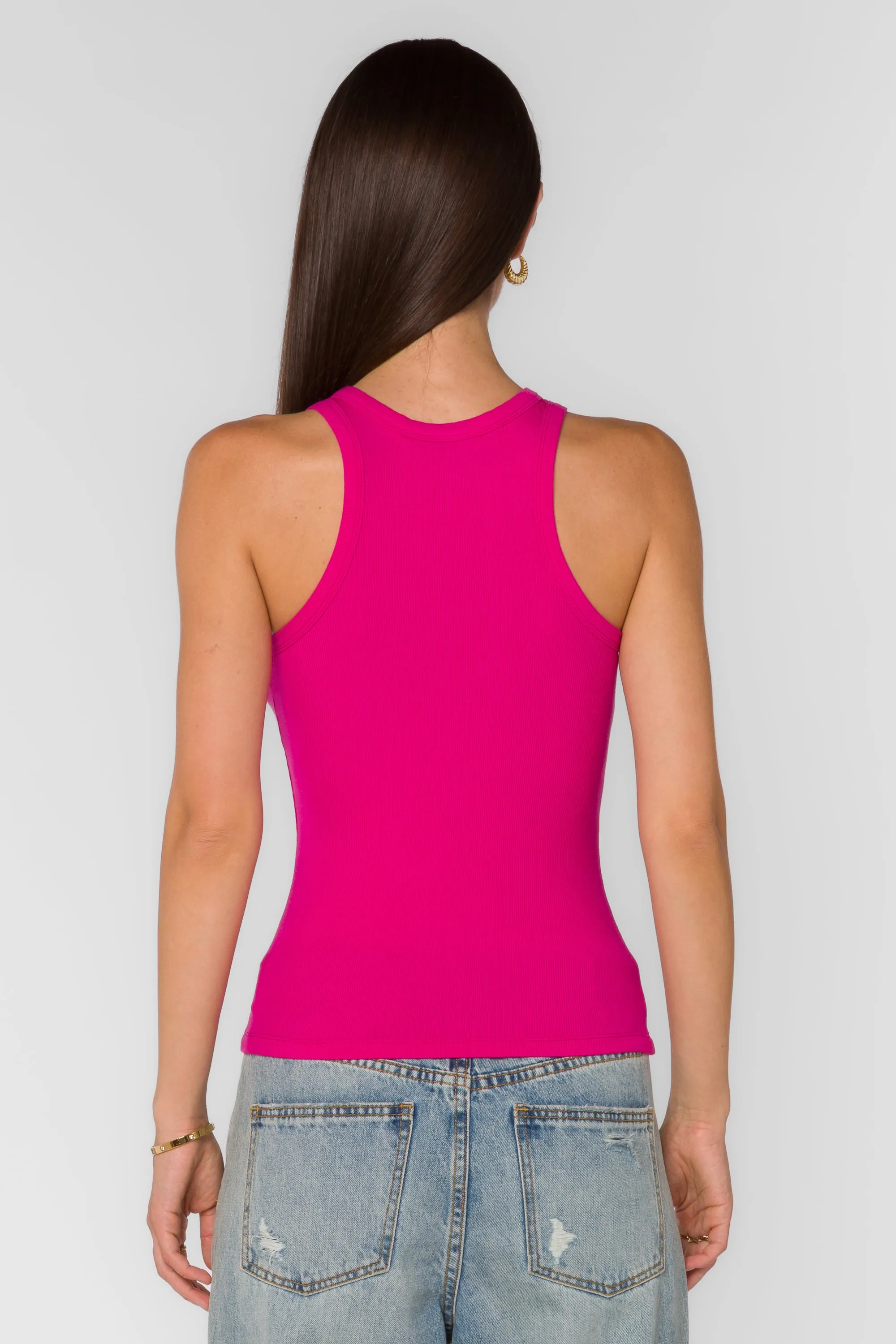 Lindy Fuchsia Flambe Tank sold by Velvet Heart product image thumbnail 4