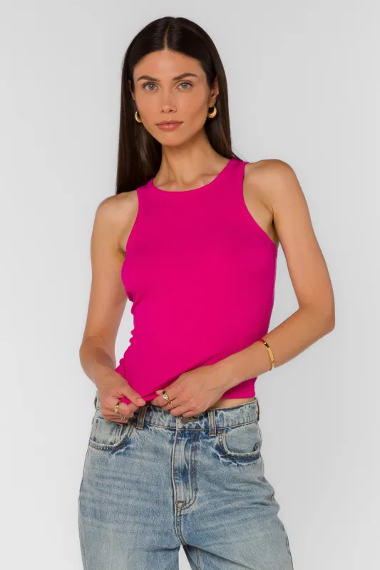 Lindy Fuchsia Flambe Tank sold by Velvet Heart