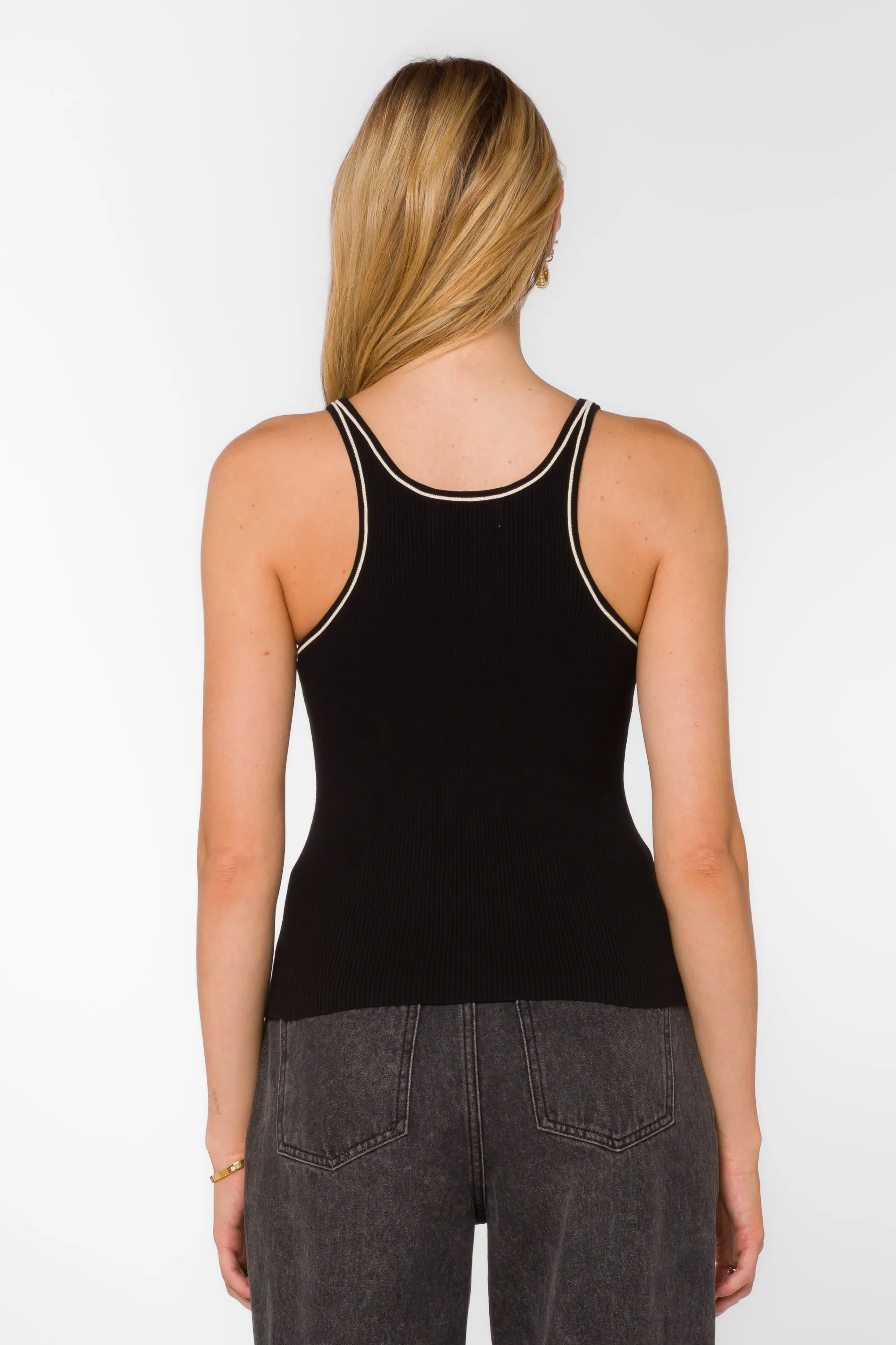 Lenny Black Cream Cami sold by Velvet Heart product image thumbnail 5