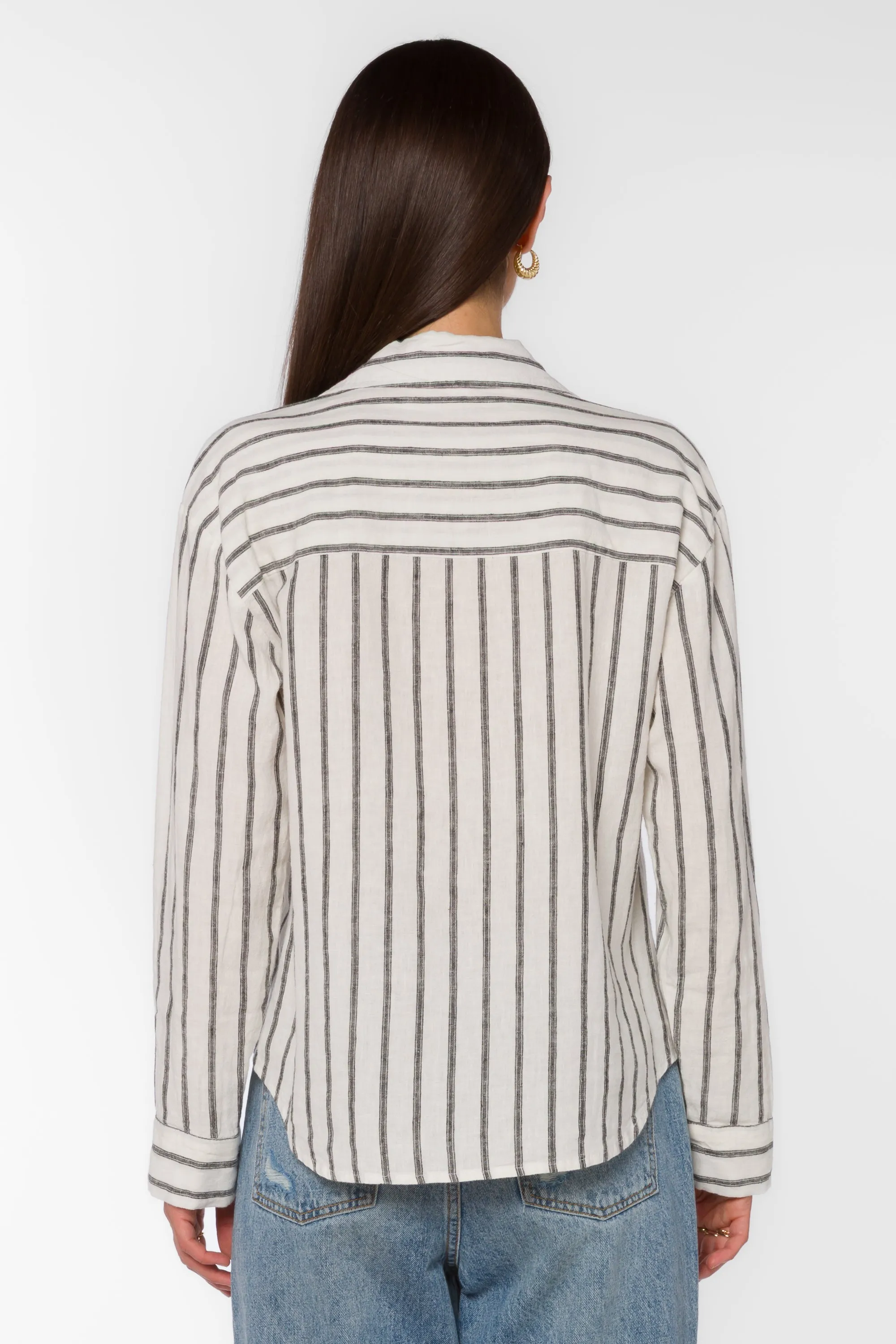 Lyla Black Stripe Shirt sold by Velvet Heart product image thumbnail 4