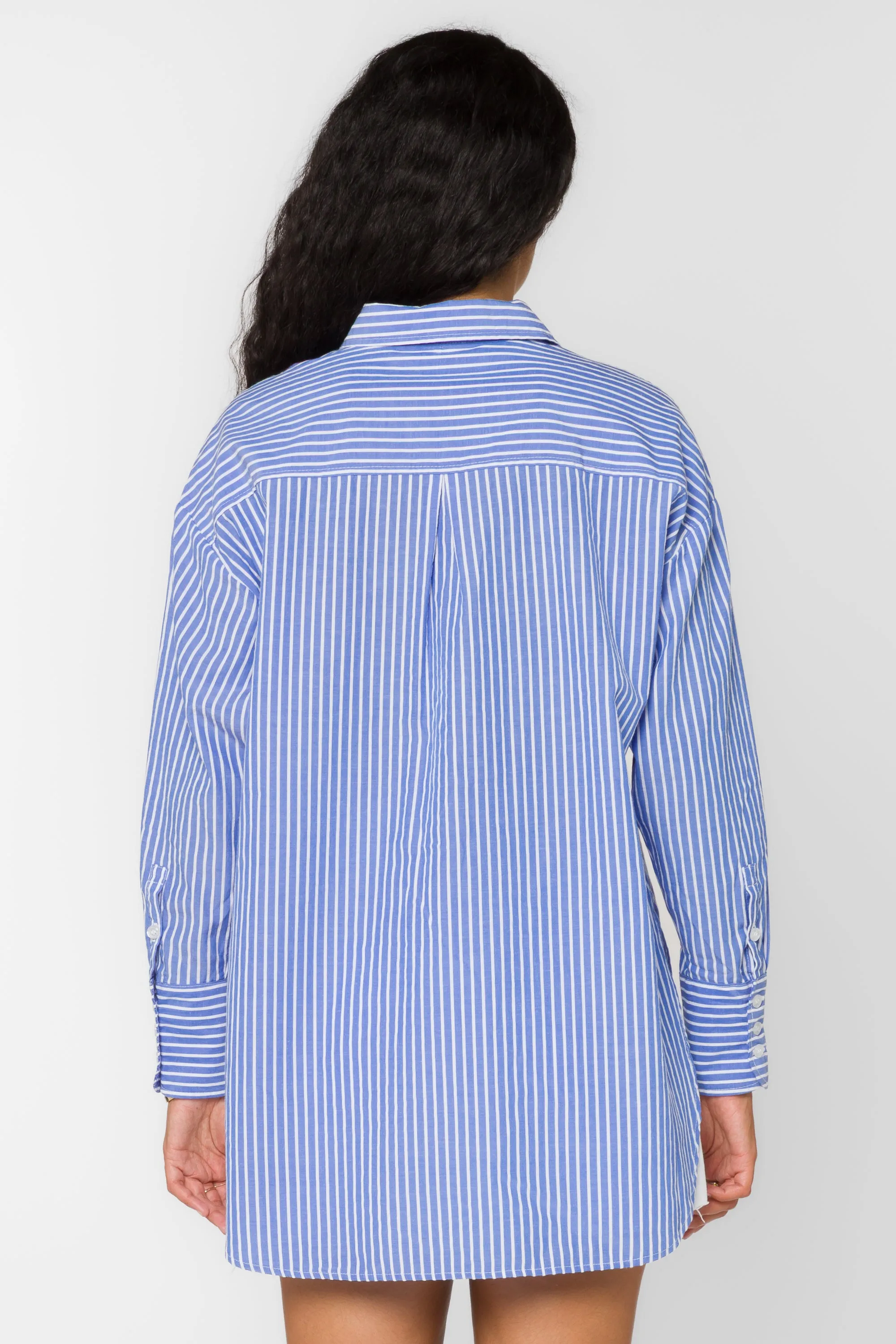 Waylon Blue White Stripe Shirt sold by Velvet Heart product image thumbnail 4