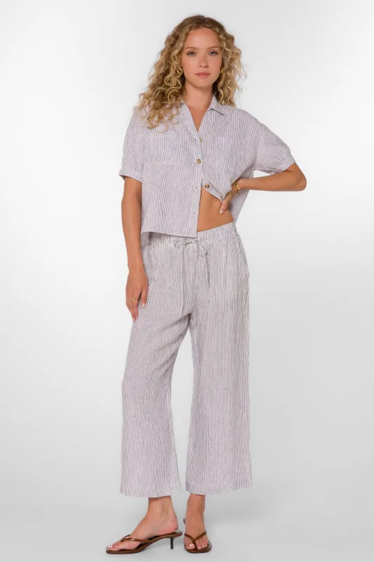 Wendy Black Stripe Pants sold by Velvet Heart