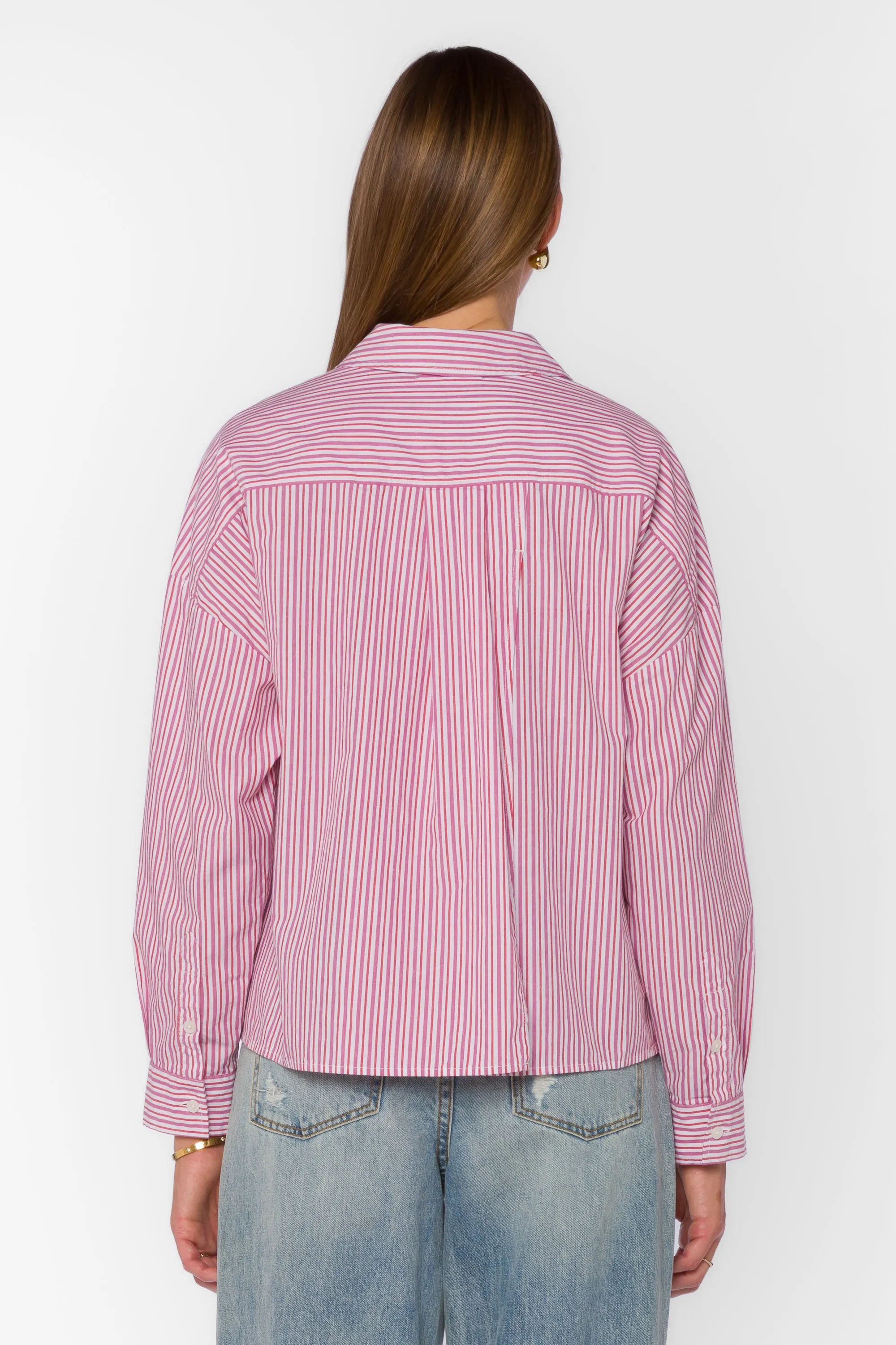 Brigs Pink Stripe Shirt sold by Velvet Heart product image thumbnail 4