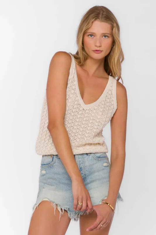 Nadia Cloud Tank made by Velvet Heart