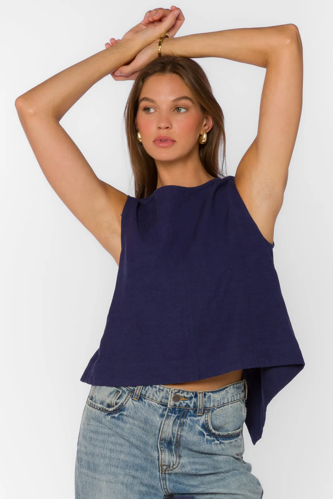 Bora Blue Tank sold by Velvet Heart