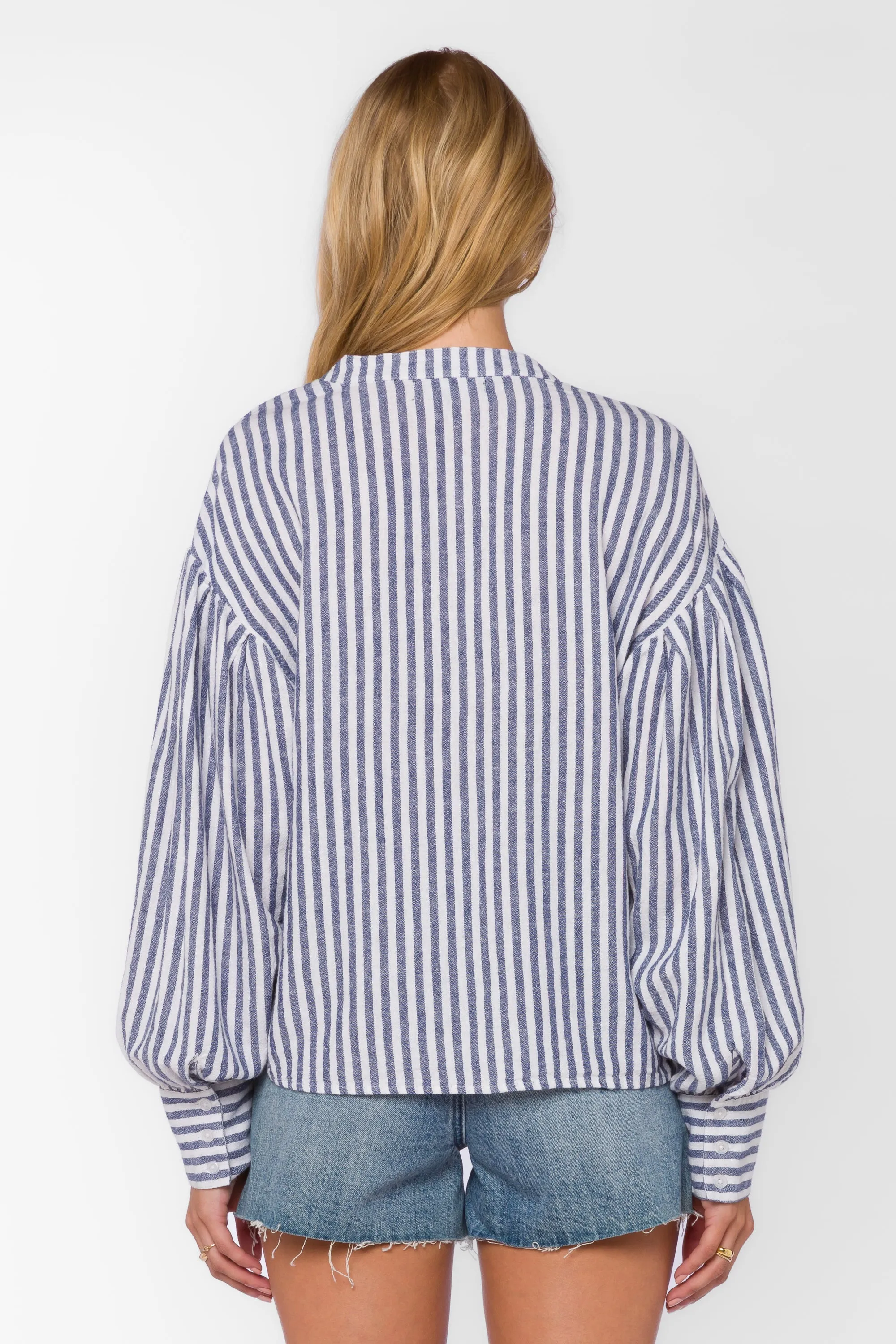 Vince Blue Stripe Top sold by Velvet Heart product image thumbnail 4