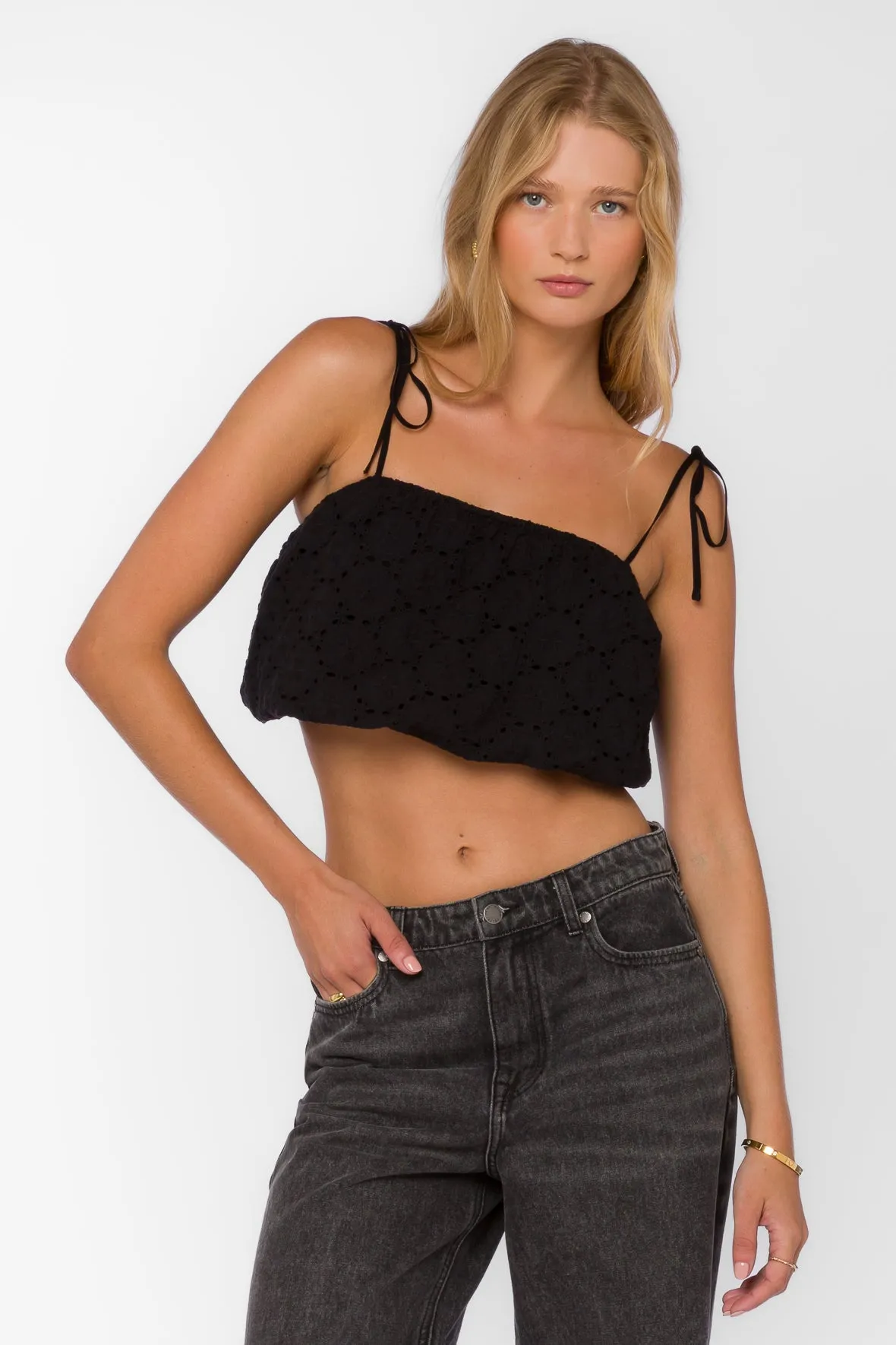 Jasenia Black Top sold by Velvet Heart