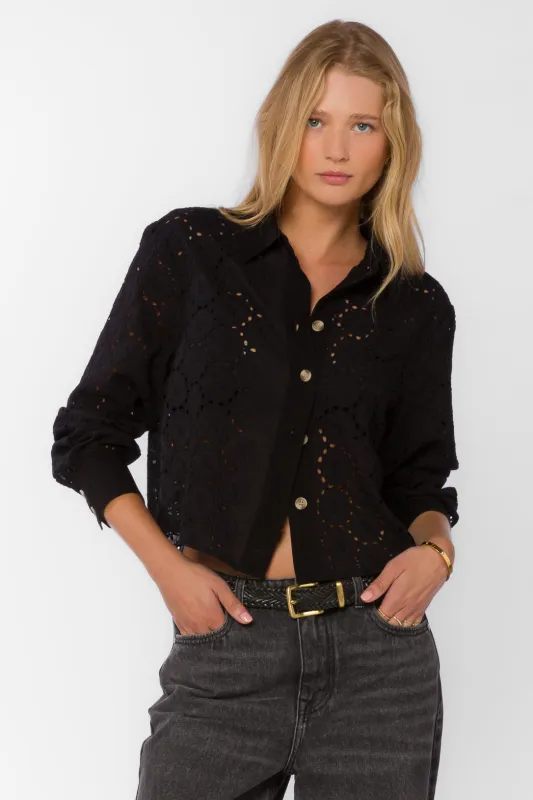 Lilith Black Shirt sold by Velvet Heart