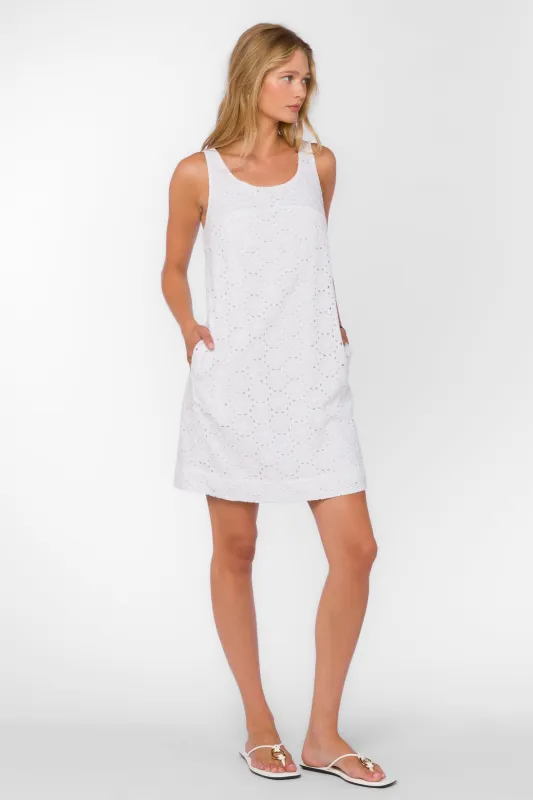 Blakely Optic White Dress sold by Velvet Heart