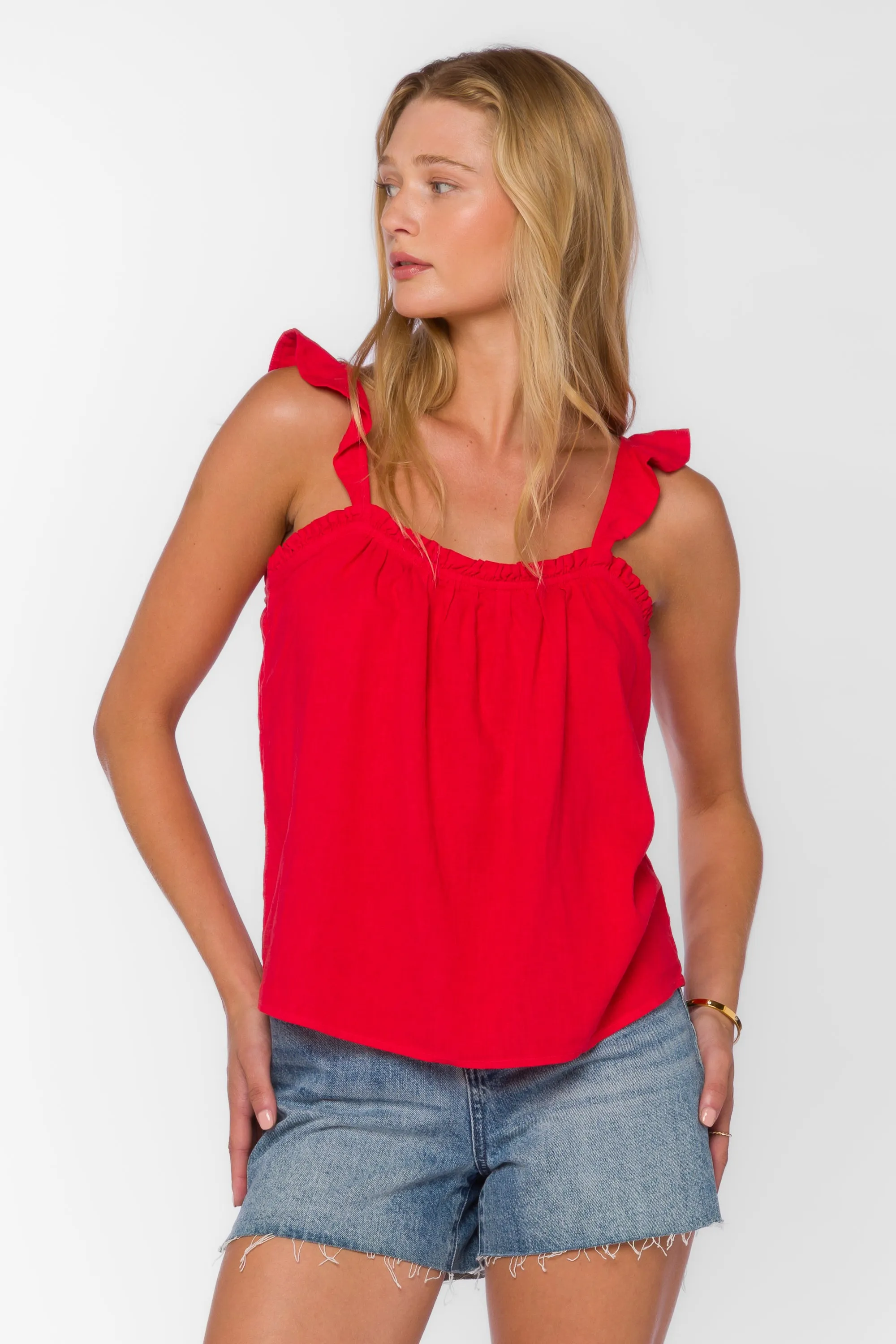 Carolyn Saucy Red Cami sold by Velvet Heart