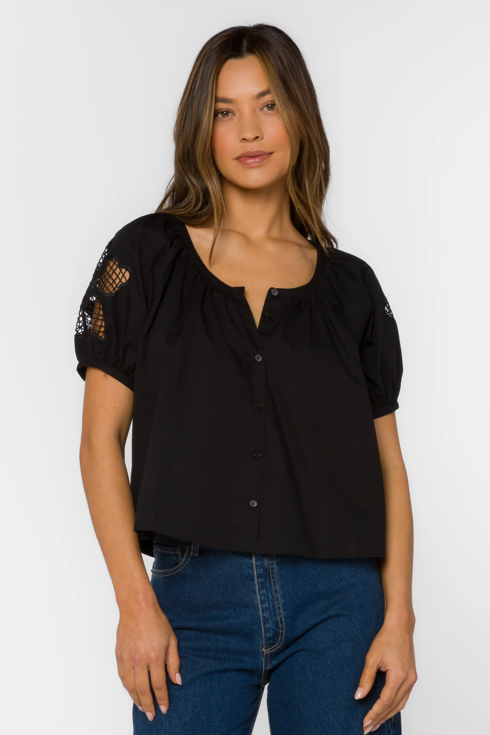 Flora Black Top sold by Velvet Heart product image thumbnail 3