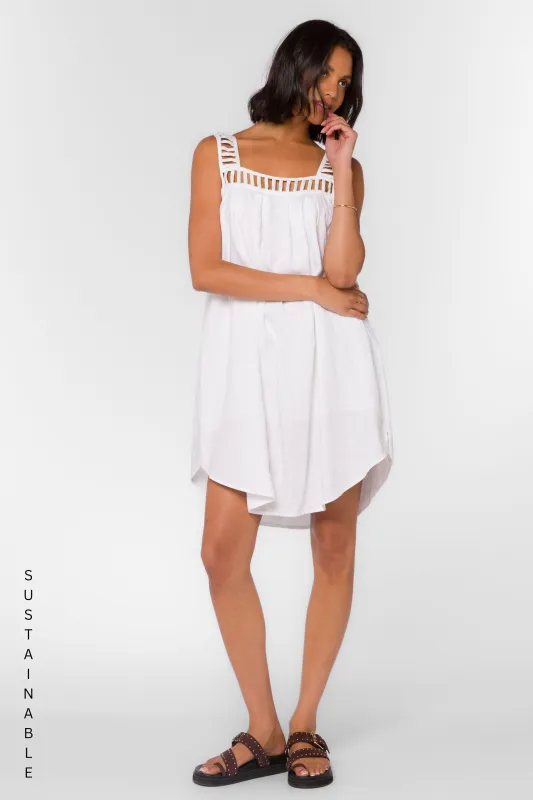 Analia Optic White Dress sold by Velvet Heart