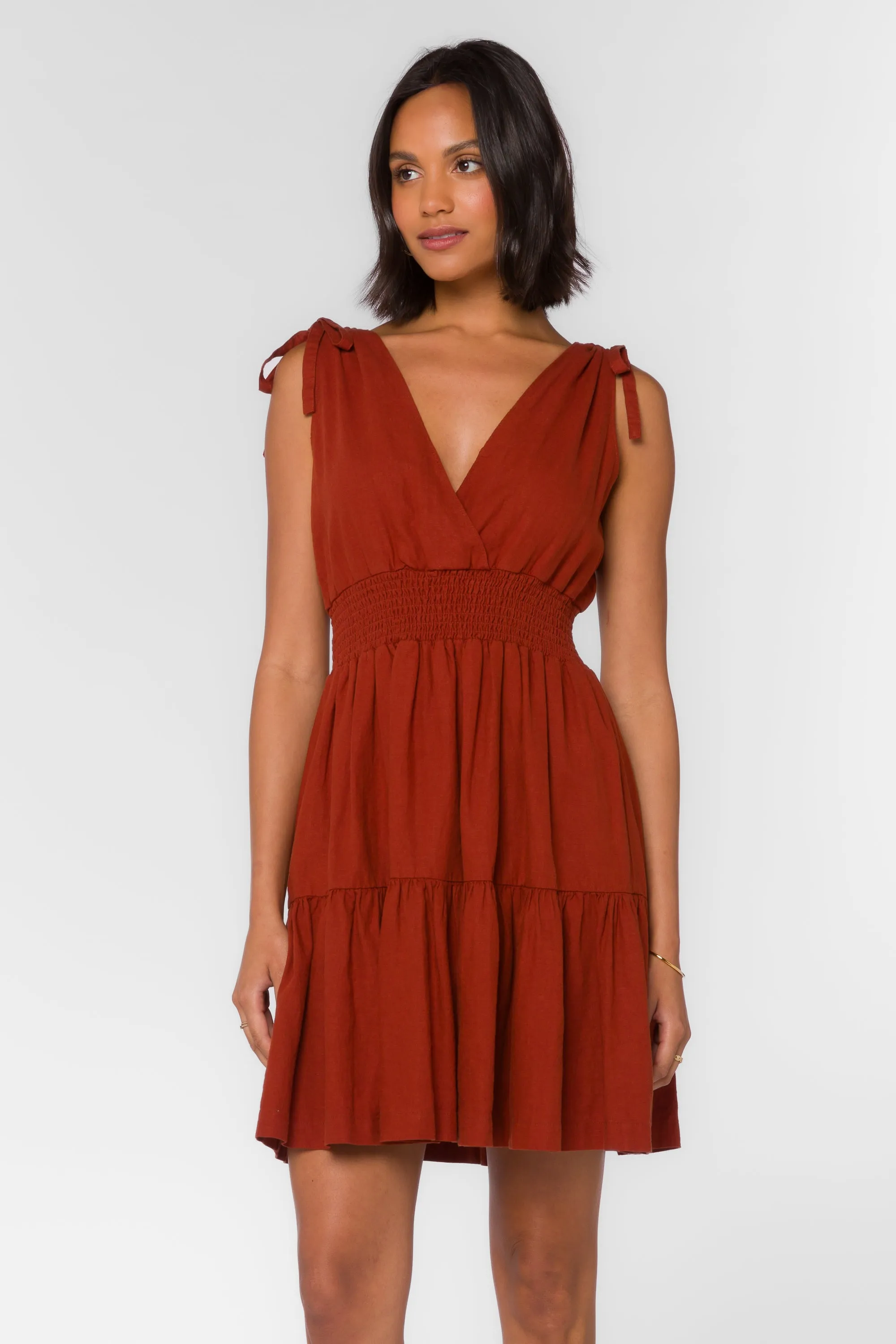 Charla Henna Brown Dress sold by Velvet Heart product image thumbnail 3