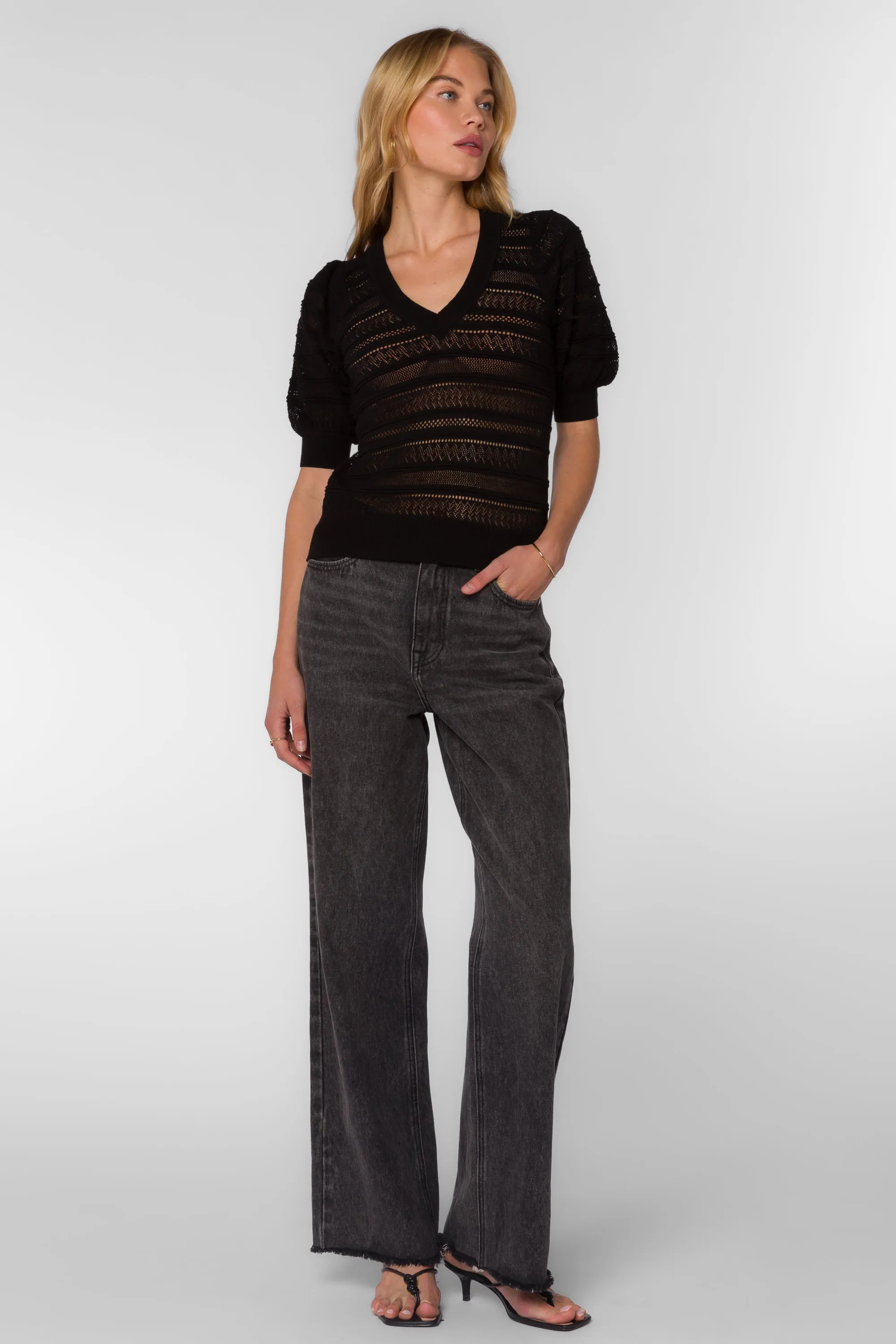 Mable Black Top sold by Velvet Heart product image thumbnail 2