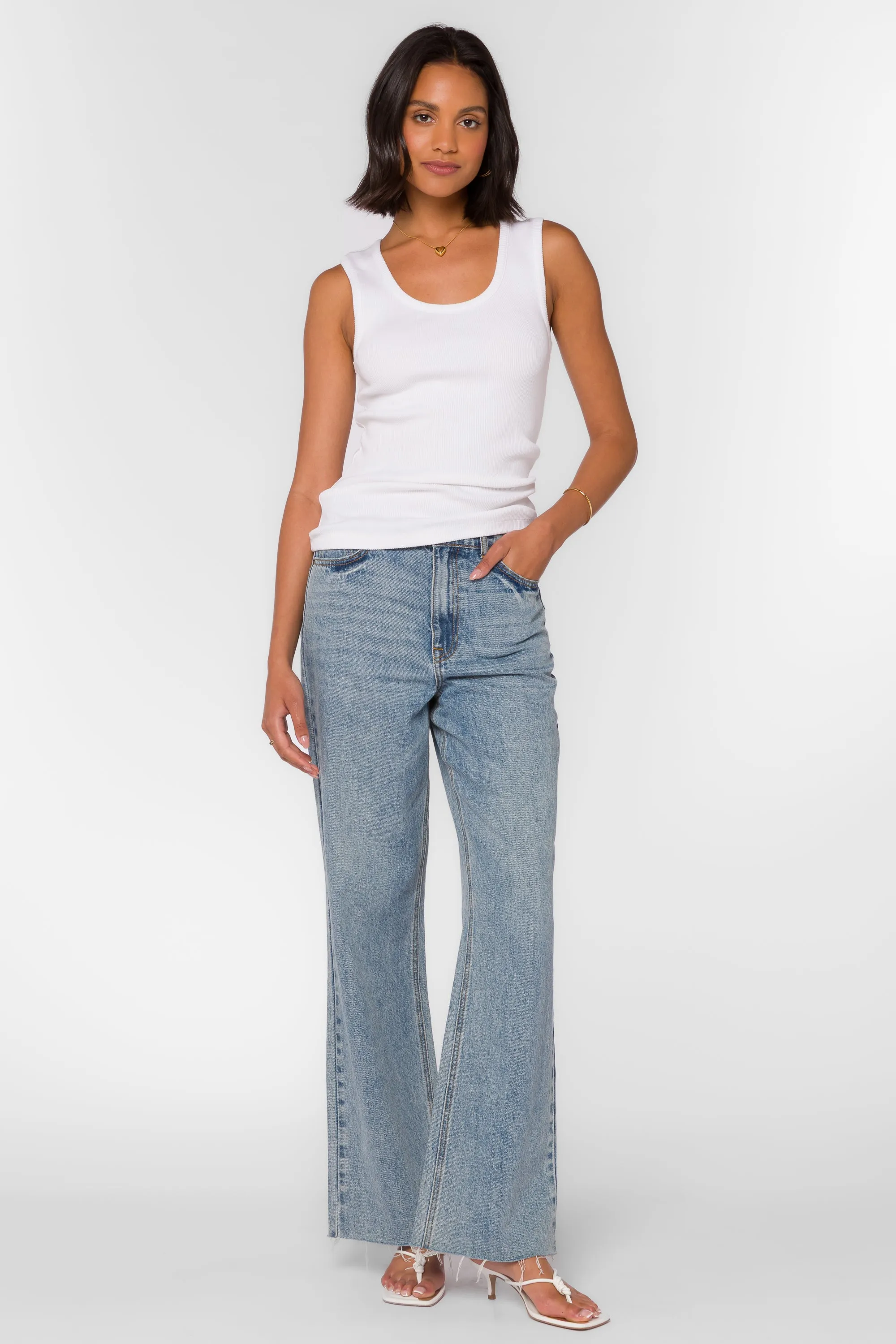 Larisa Optic White Tank sold by Velvet Heart product image thumbnail 2