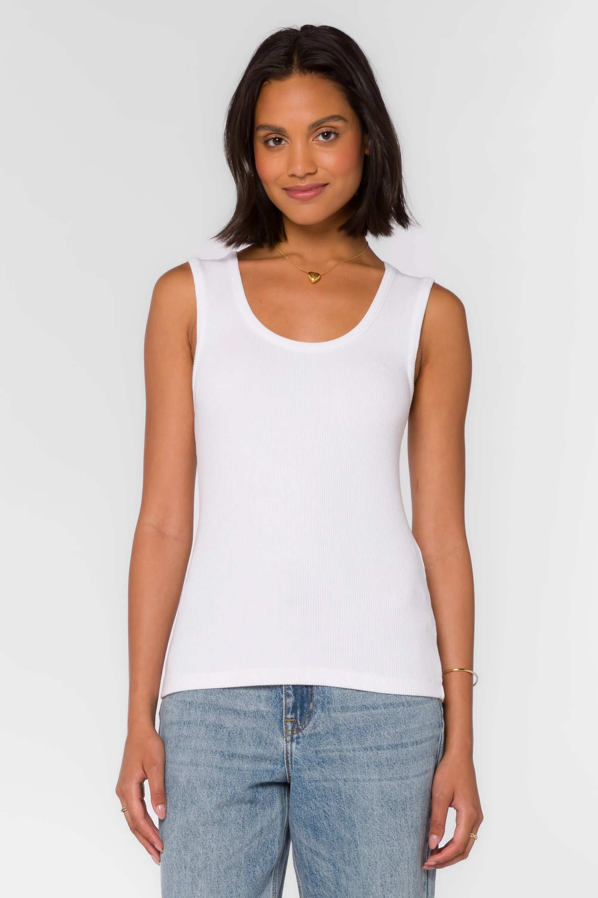 Larisa Optic White Tank sold by Velvet Heart product image thumbnail 3