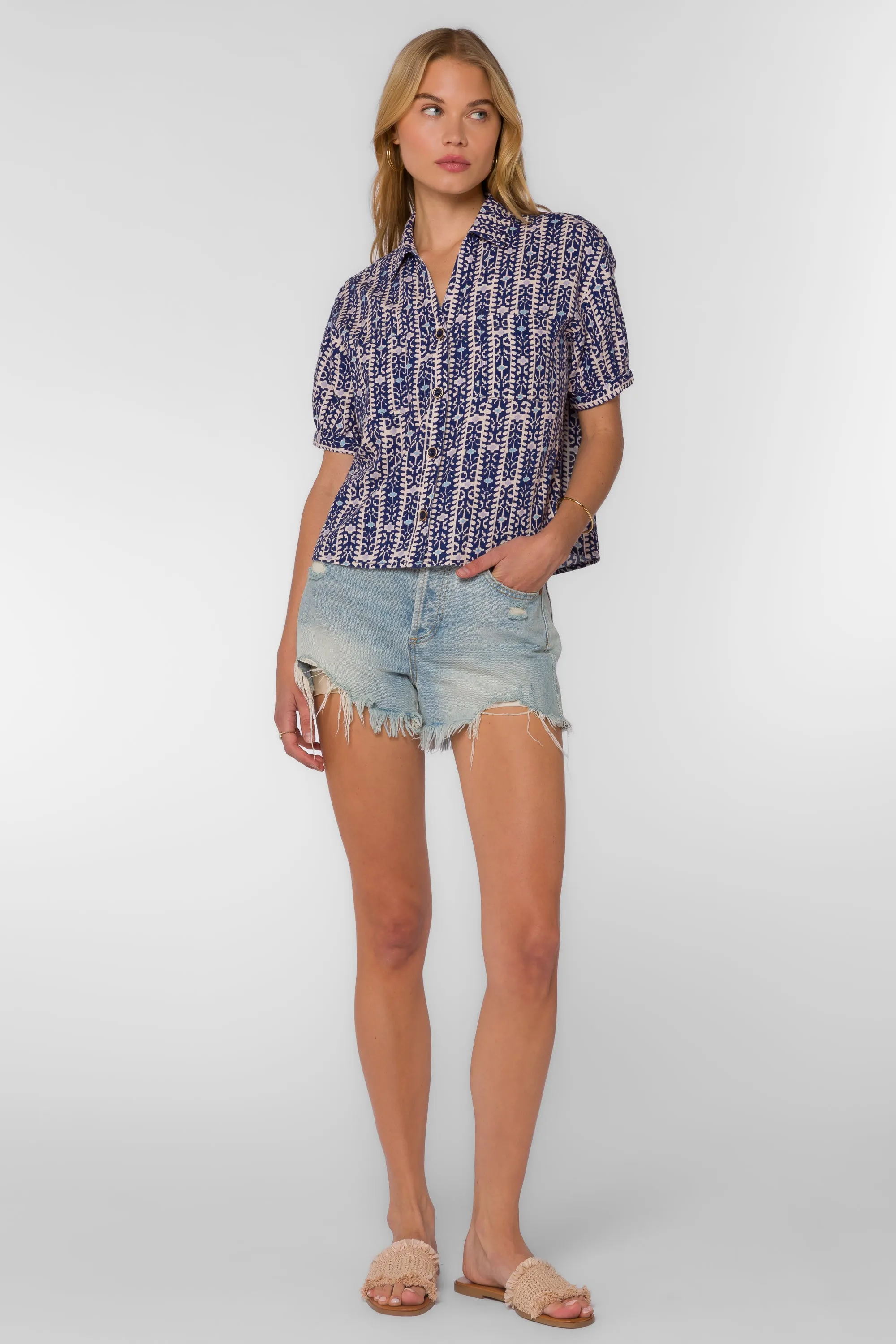 Selena Striped Geo Shirt sold by Velvet Heart product image thumbnail 2