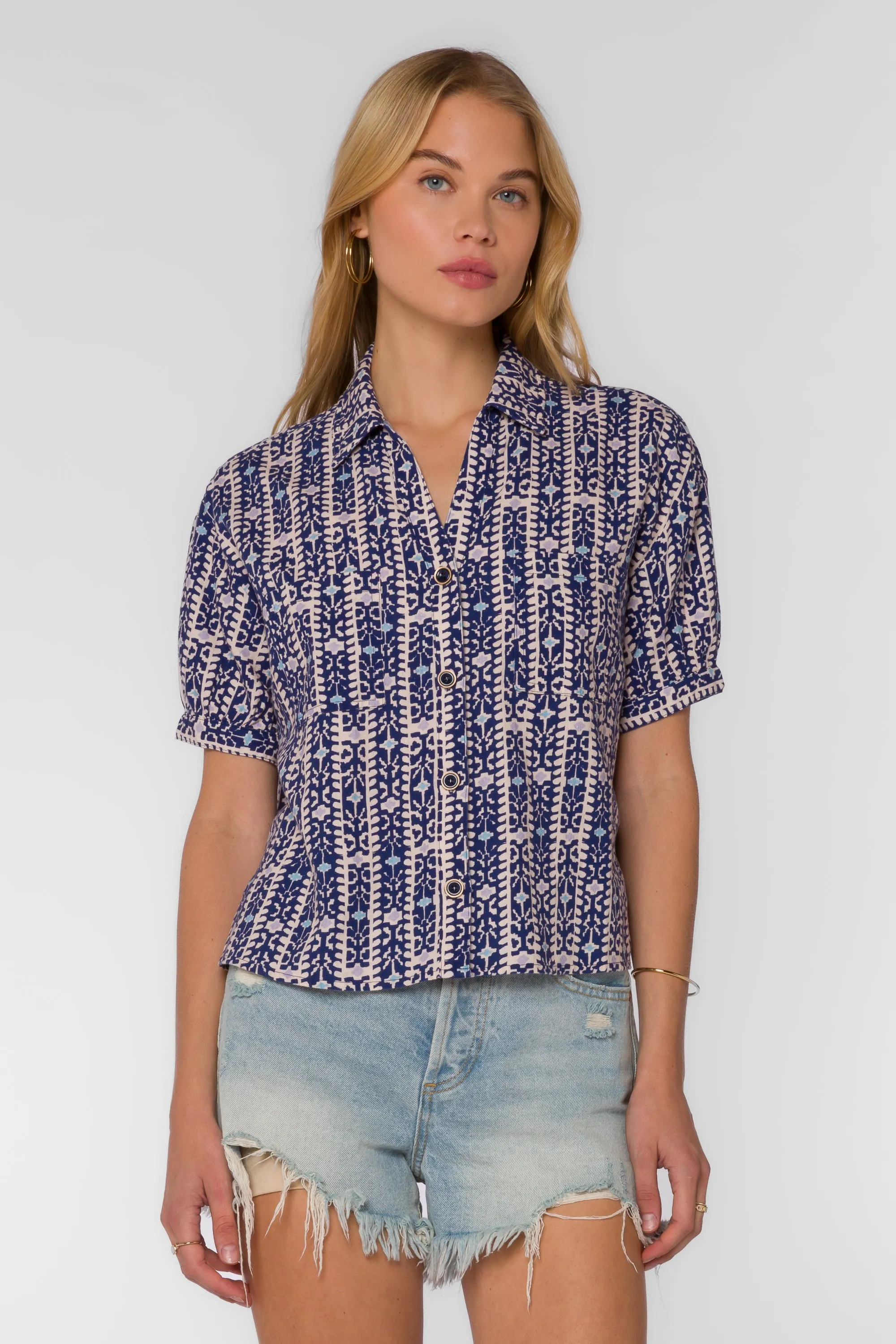 Selena Striped Geo Shirt sold by Velvet Heart product image thumbnail 3