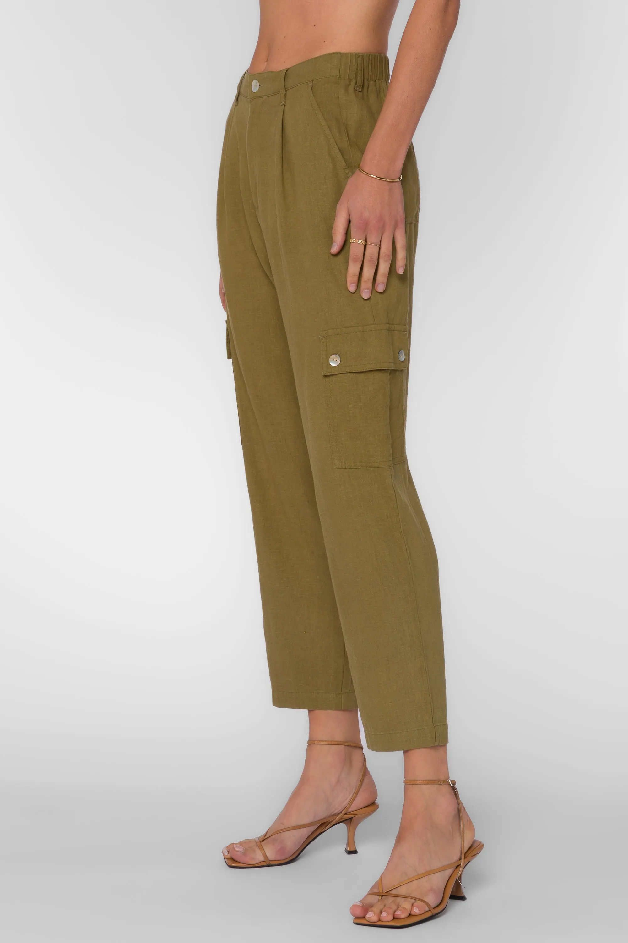 Celia Olive Pants sold by Velvet Heart product image thumbnail 4
