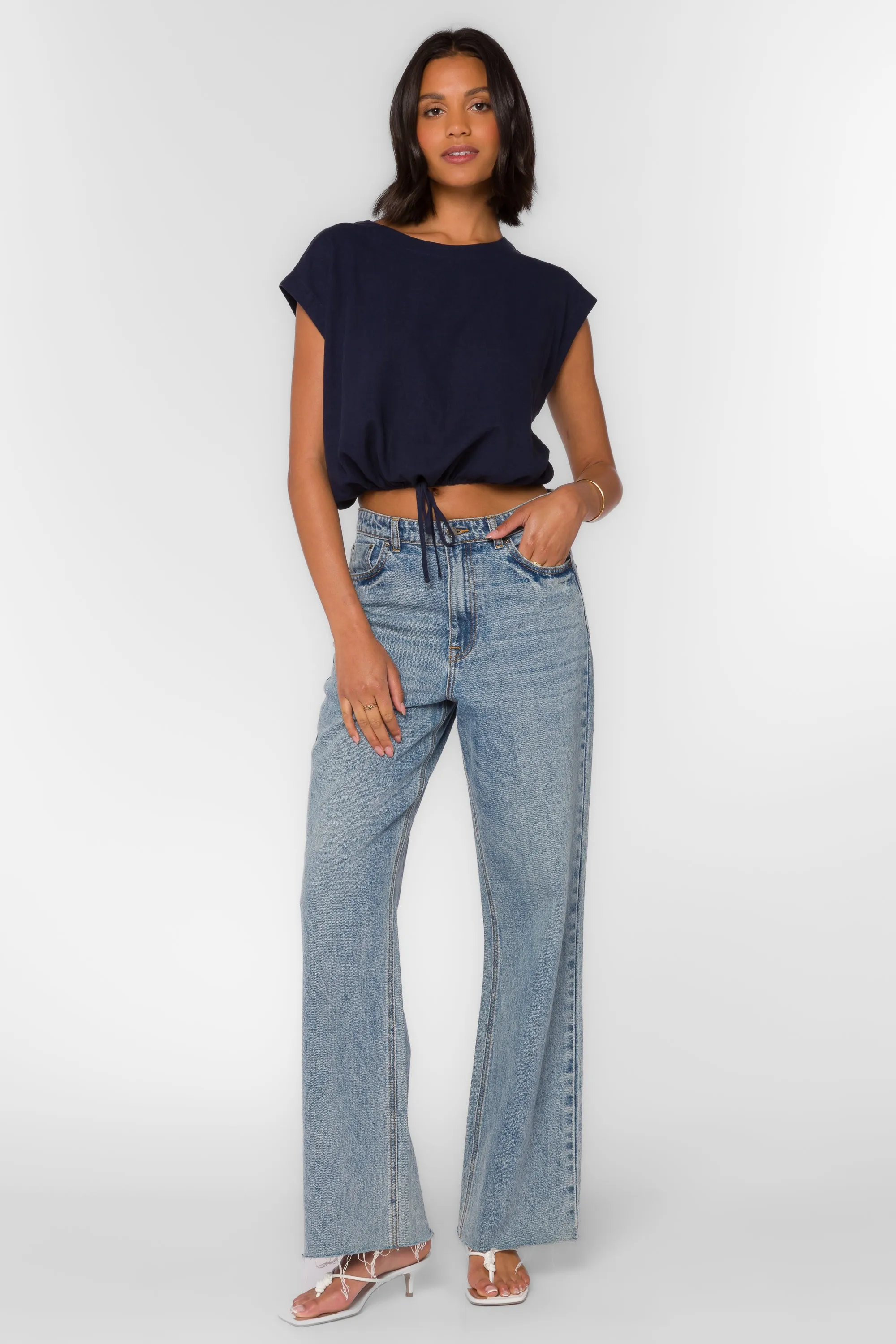 Aluna Navy Top sold by Velvet Heart product image thumbnail 2