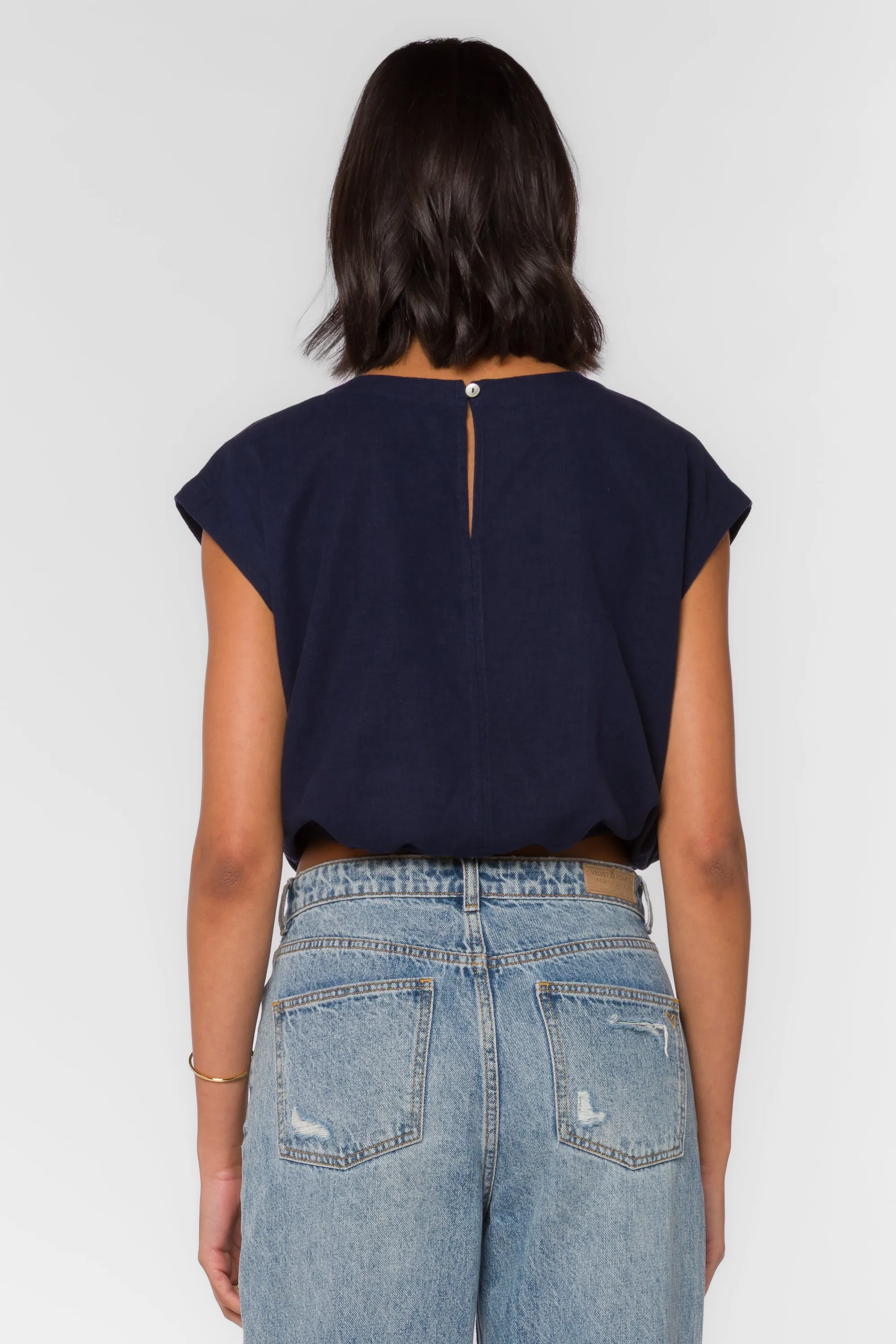 Aluna Navy Top sold by Velvet Heart product image thumbnail 4