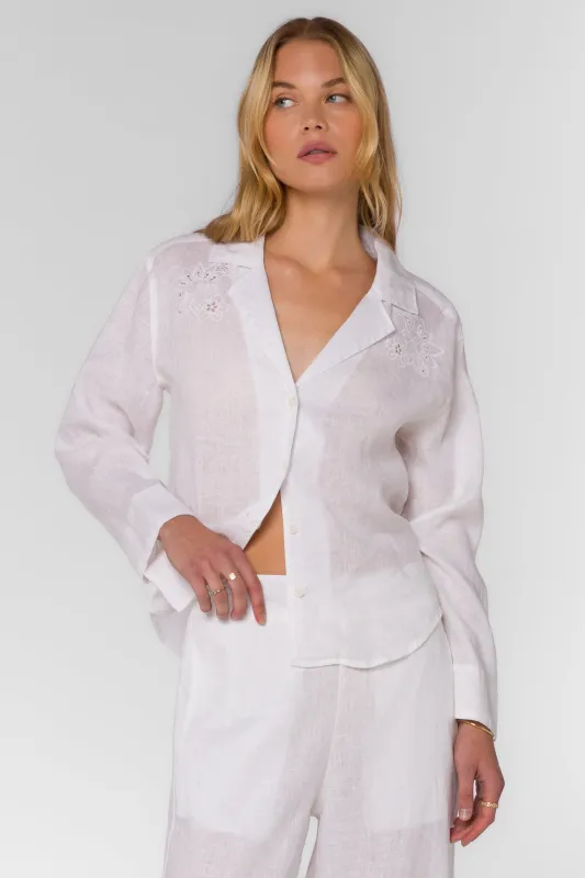 Lyon Optic White Shirt sold by Velvet Heart