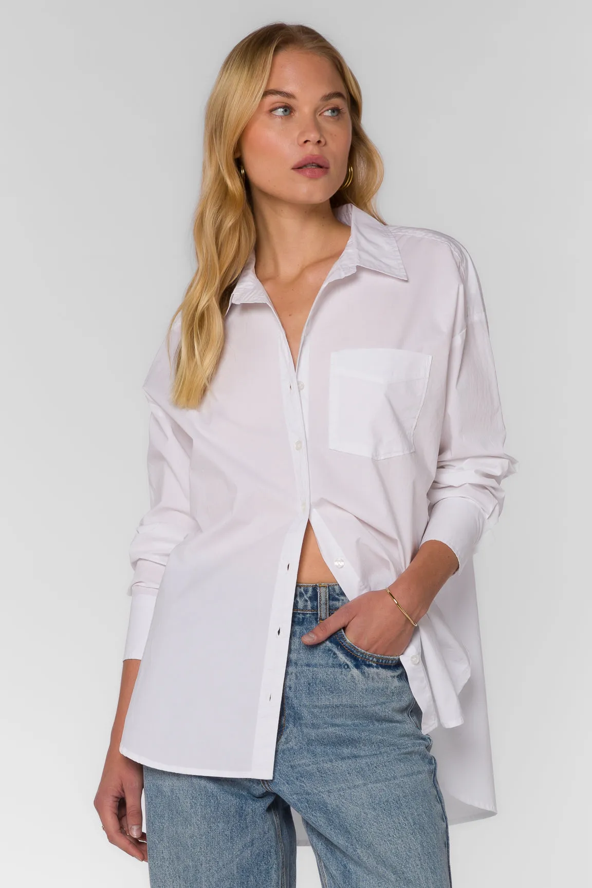 Waylon White Shirt sold by Velvet Heart