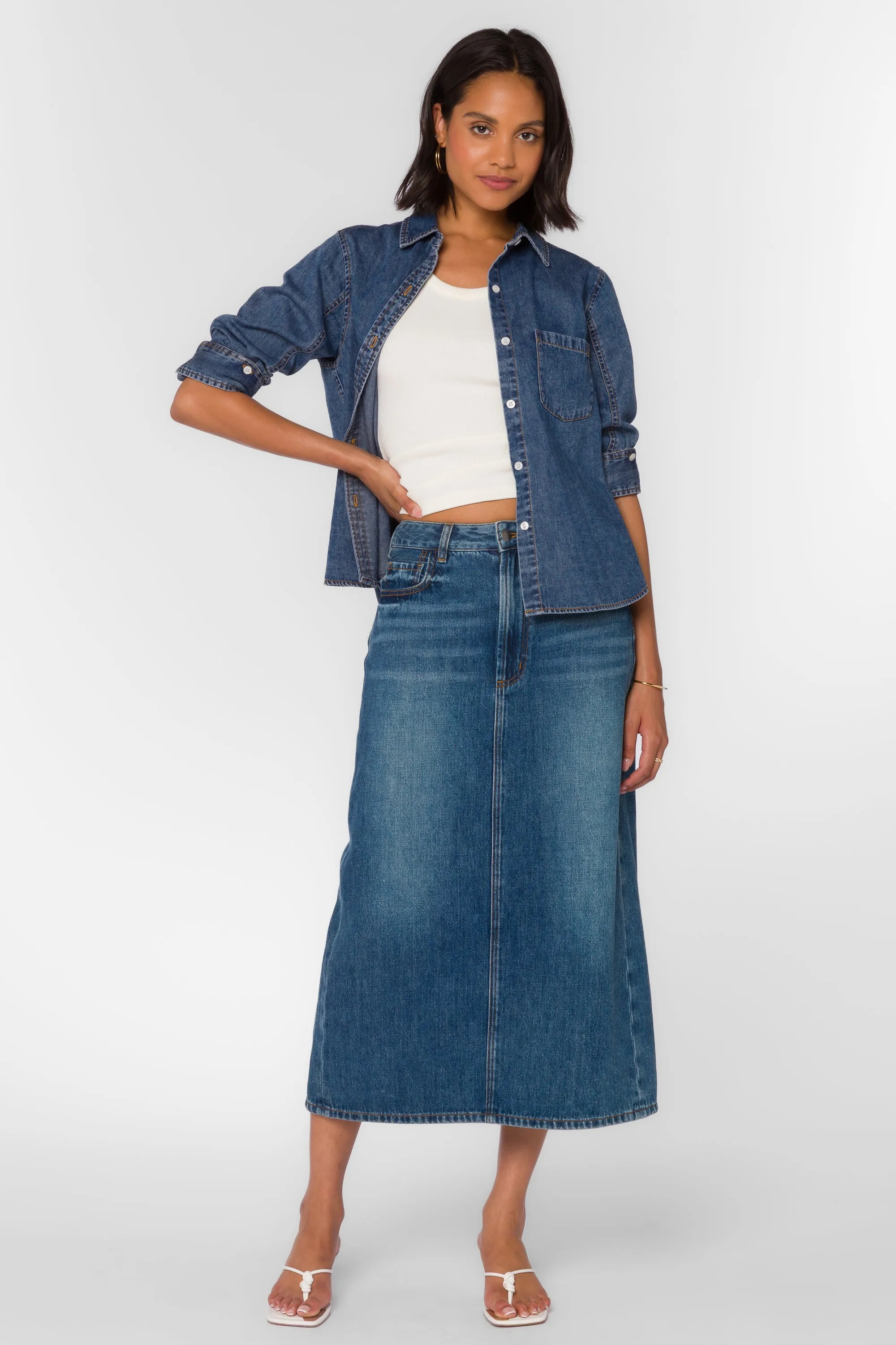 Kobe Nile Blue Shirt sold by Velvet Heart product image thumbnail 2