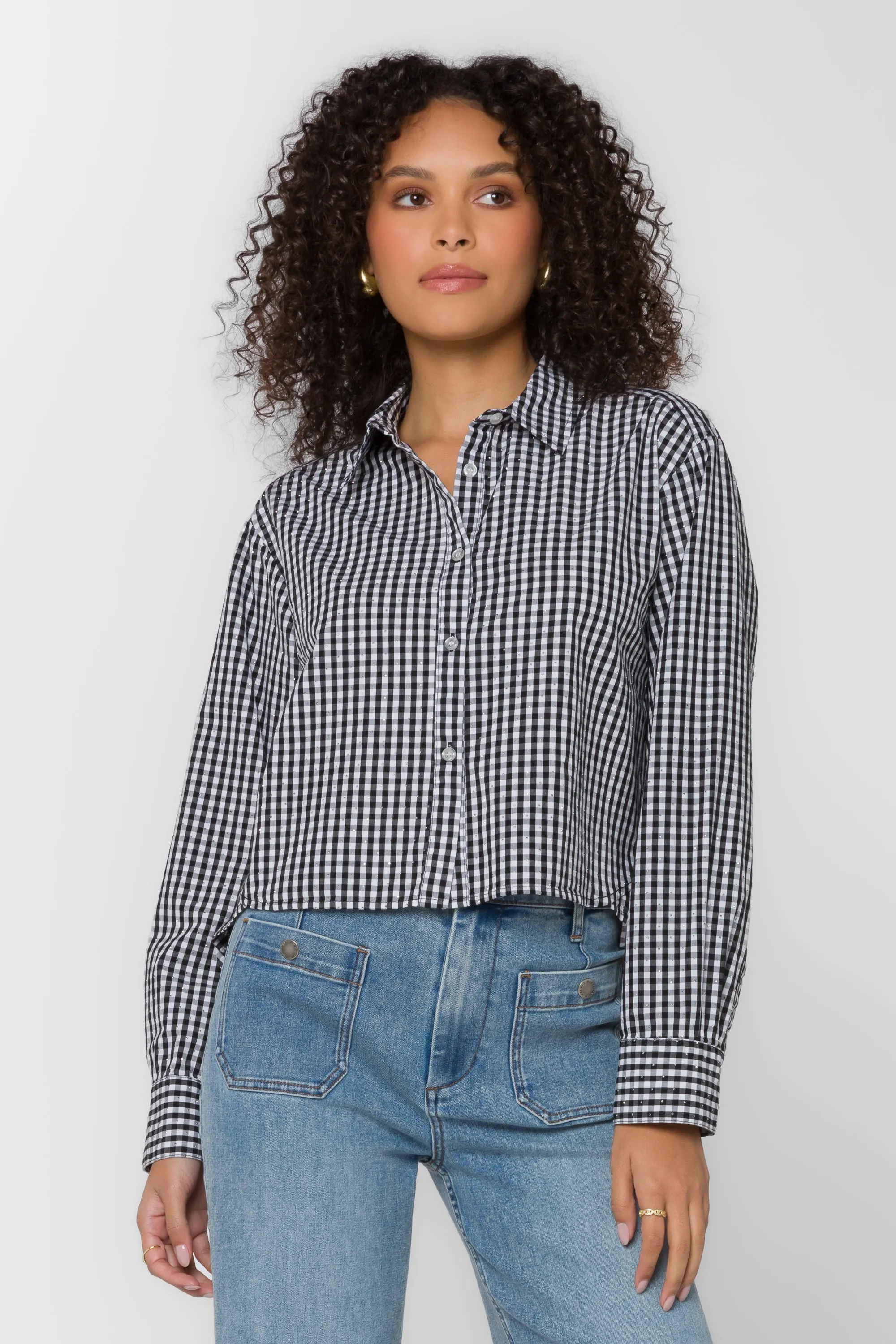 Frazer Black Gingham Shirt sold by Velvet Heart product image thumbnail 3