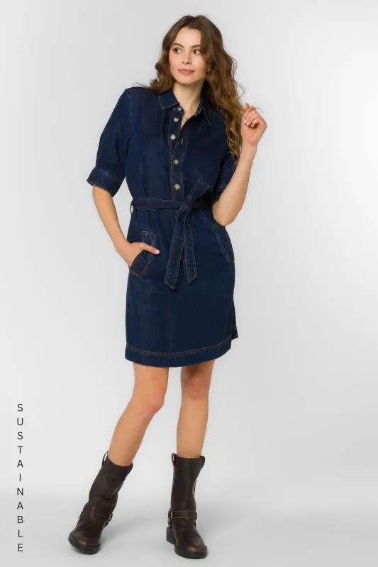 Alabama Raw Blue Dress sold by Velvet Heart
