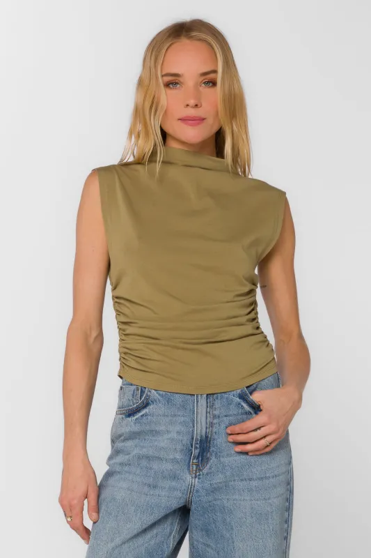 Lavali Olive Top sold by Velvet Heart