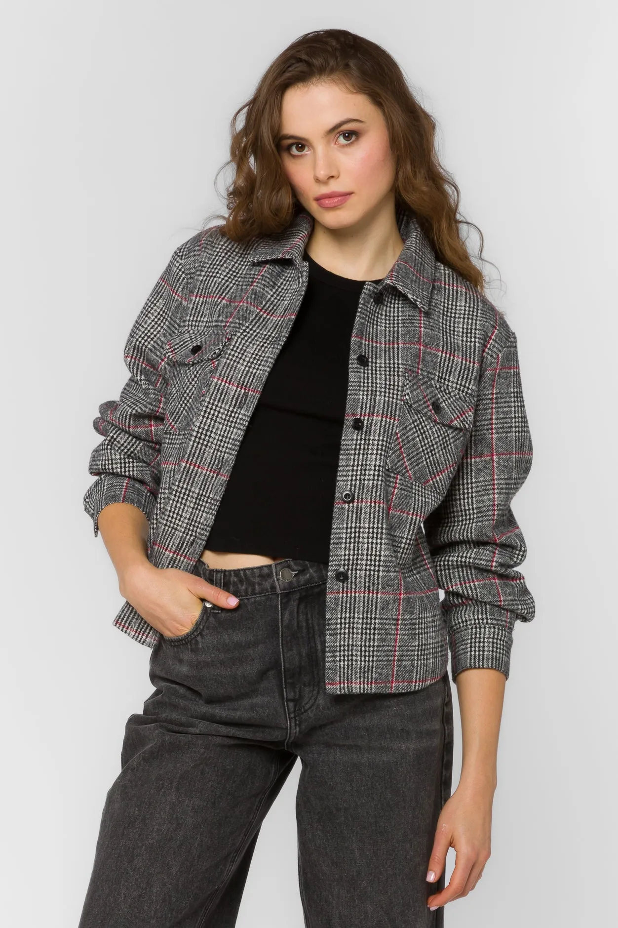 Winifred Grey Check Jacket sold by Velvet Heart