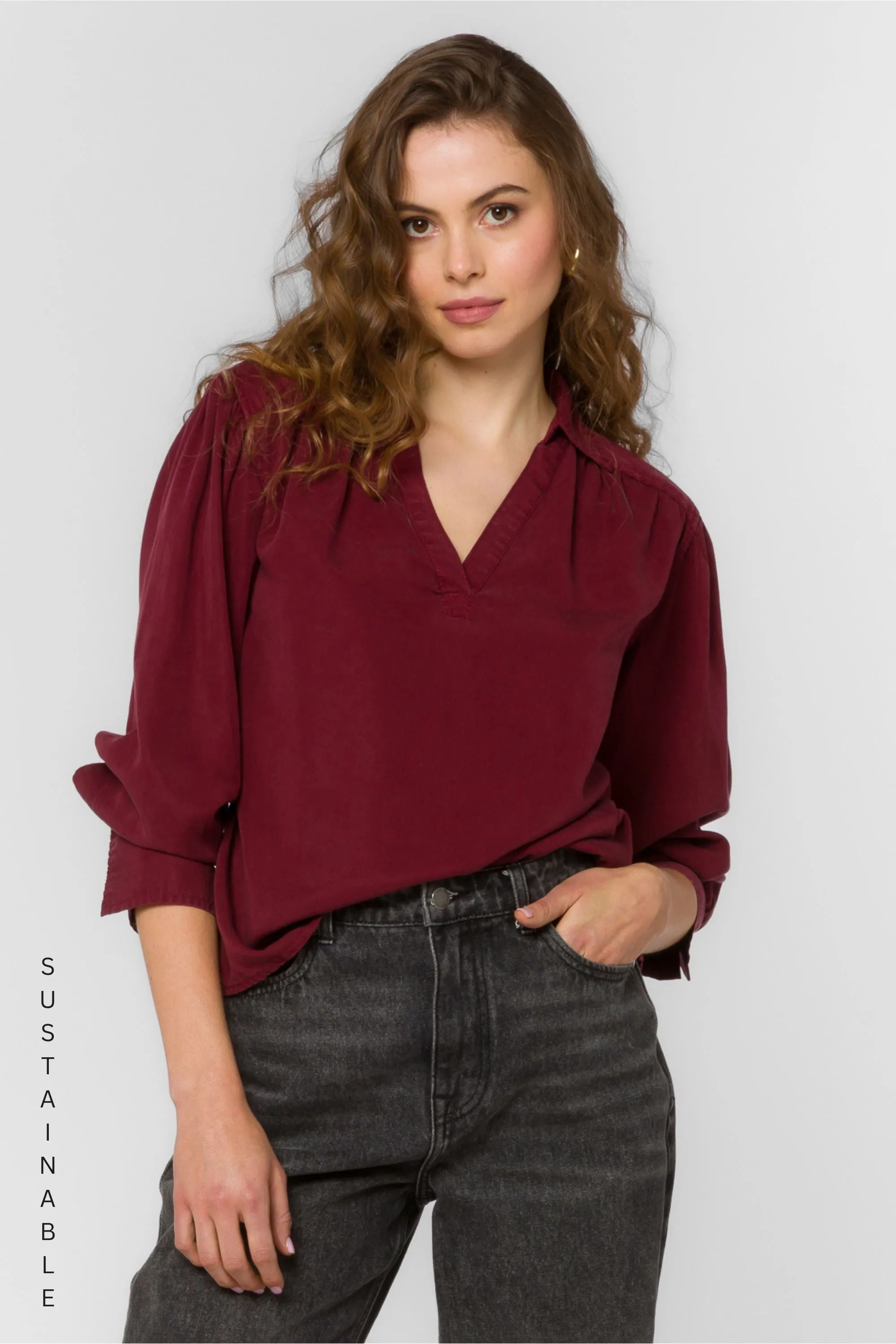 Beretta Bordeaux Top sold by Velvet Heart