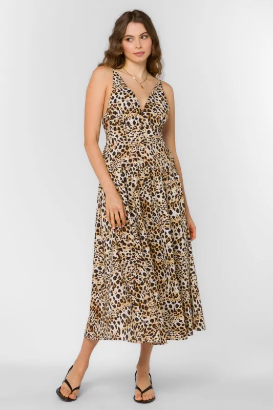 Electra Leopard Skin Dress sold by Velvet Heart