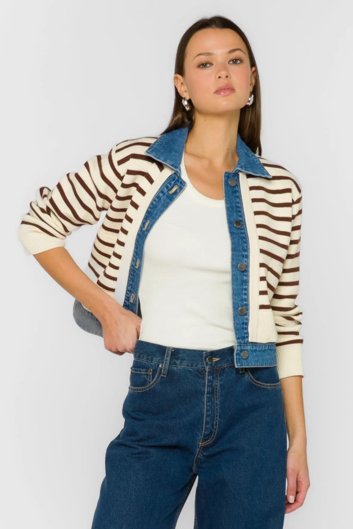 Francis Cloves Striped Jacket sold by Velvet Heart
